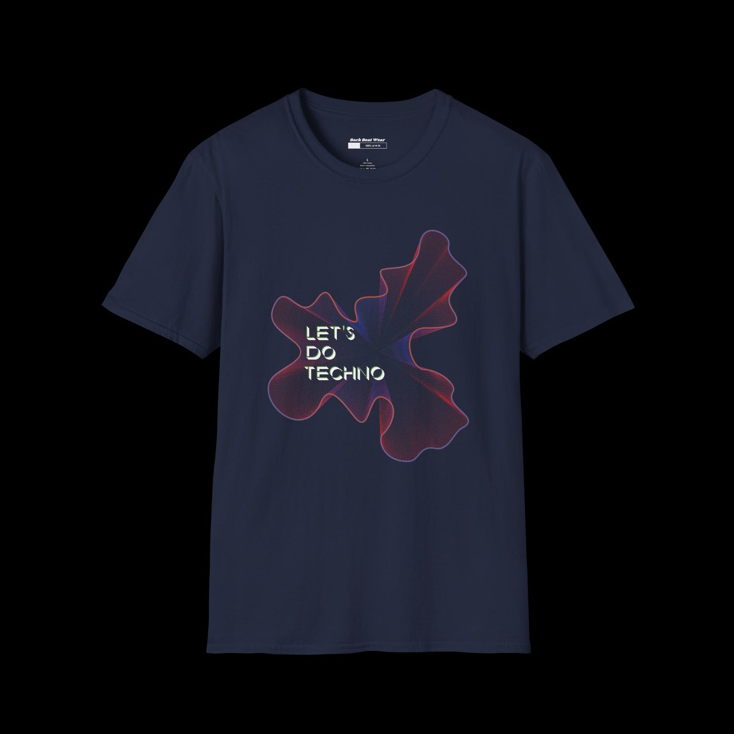Let’s Do Techno: Abstract Rave Front Print