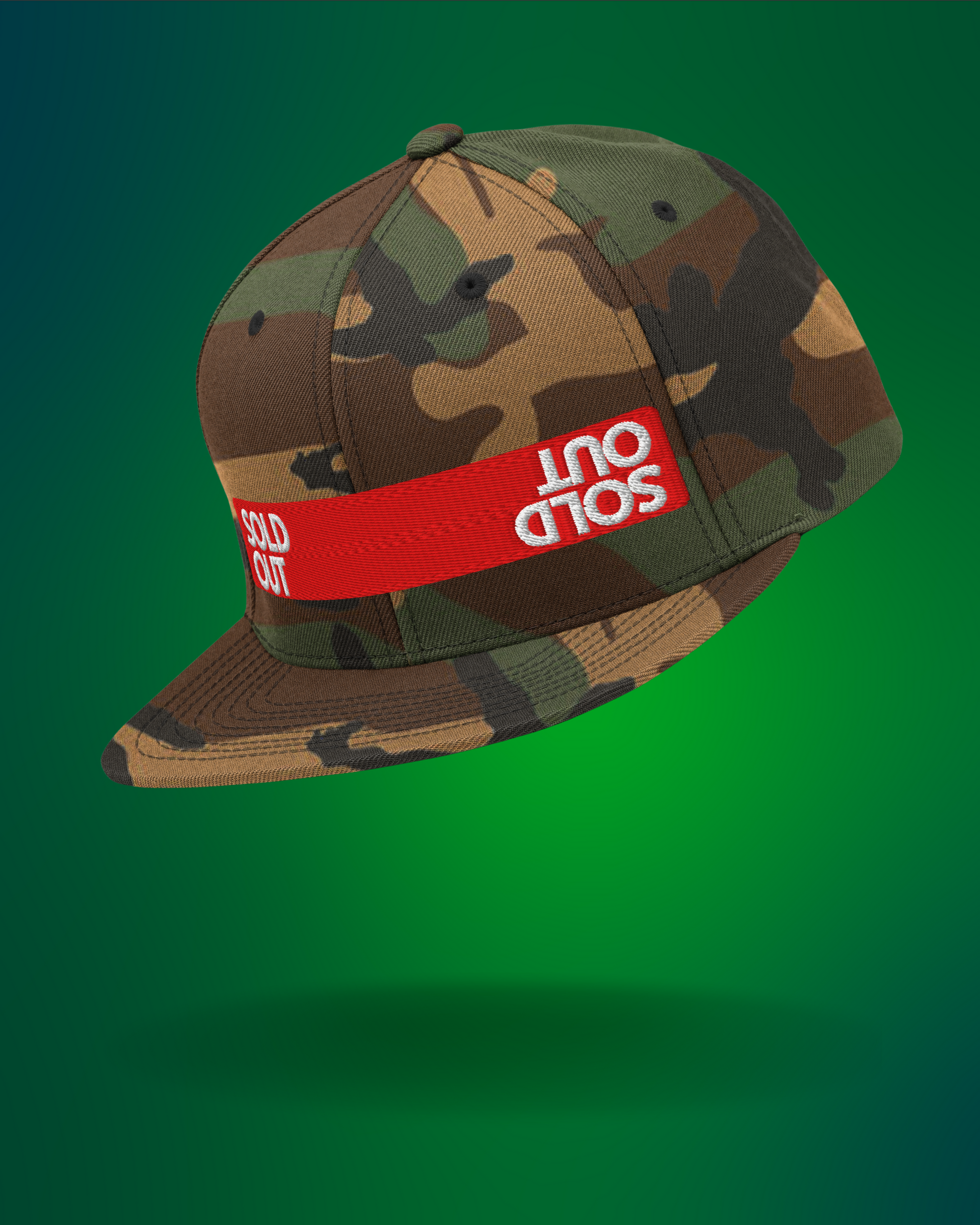 "SOLD OUT" Snapback Hat |  Embroidered Streetwear Cap  BackBeat Wear