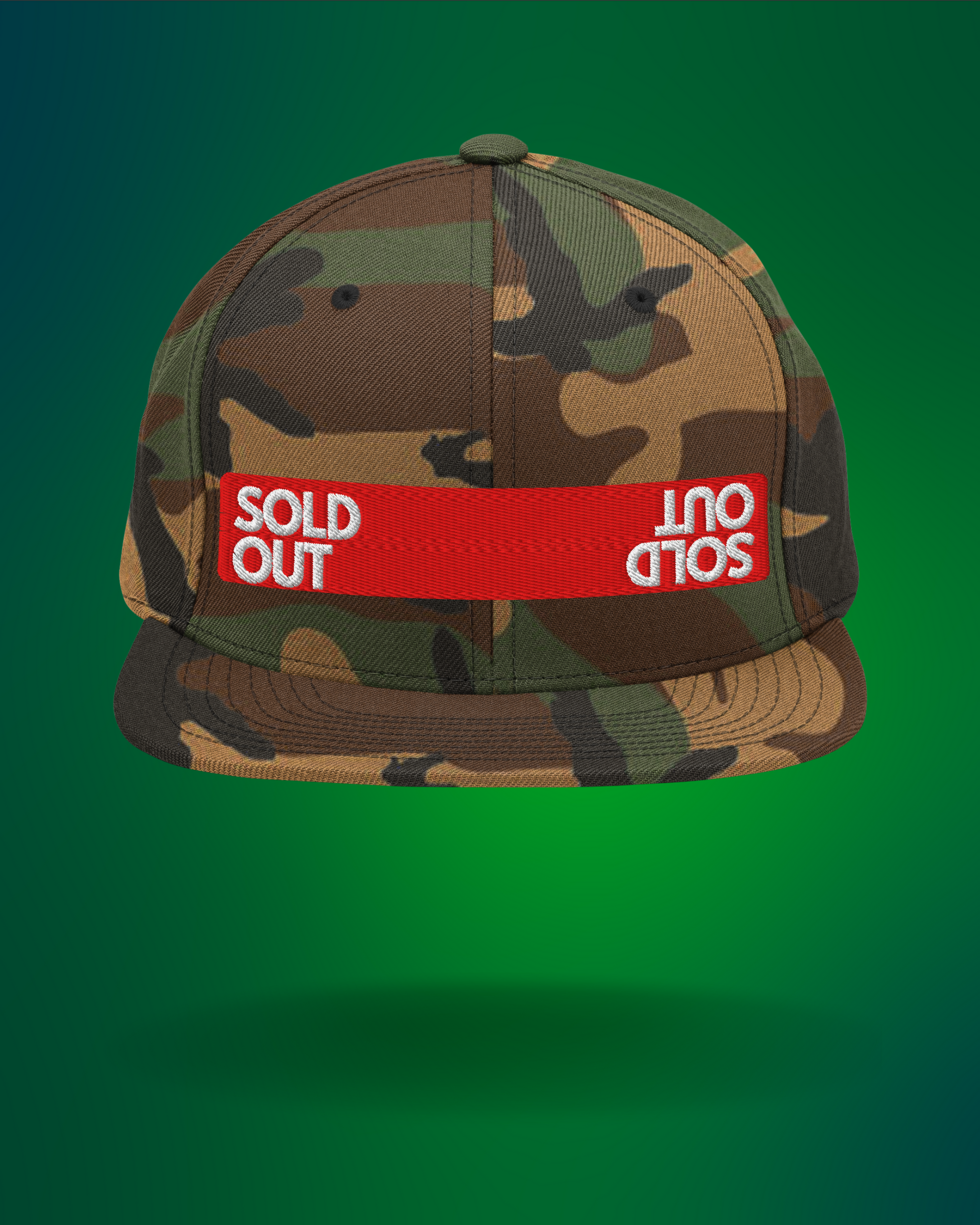 "SOLD OUT" Snapback Hat |  Embroidered Streetwear Cap  BackBeat Wear