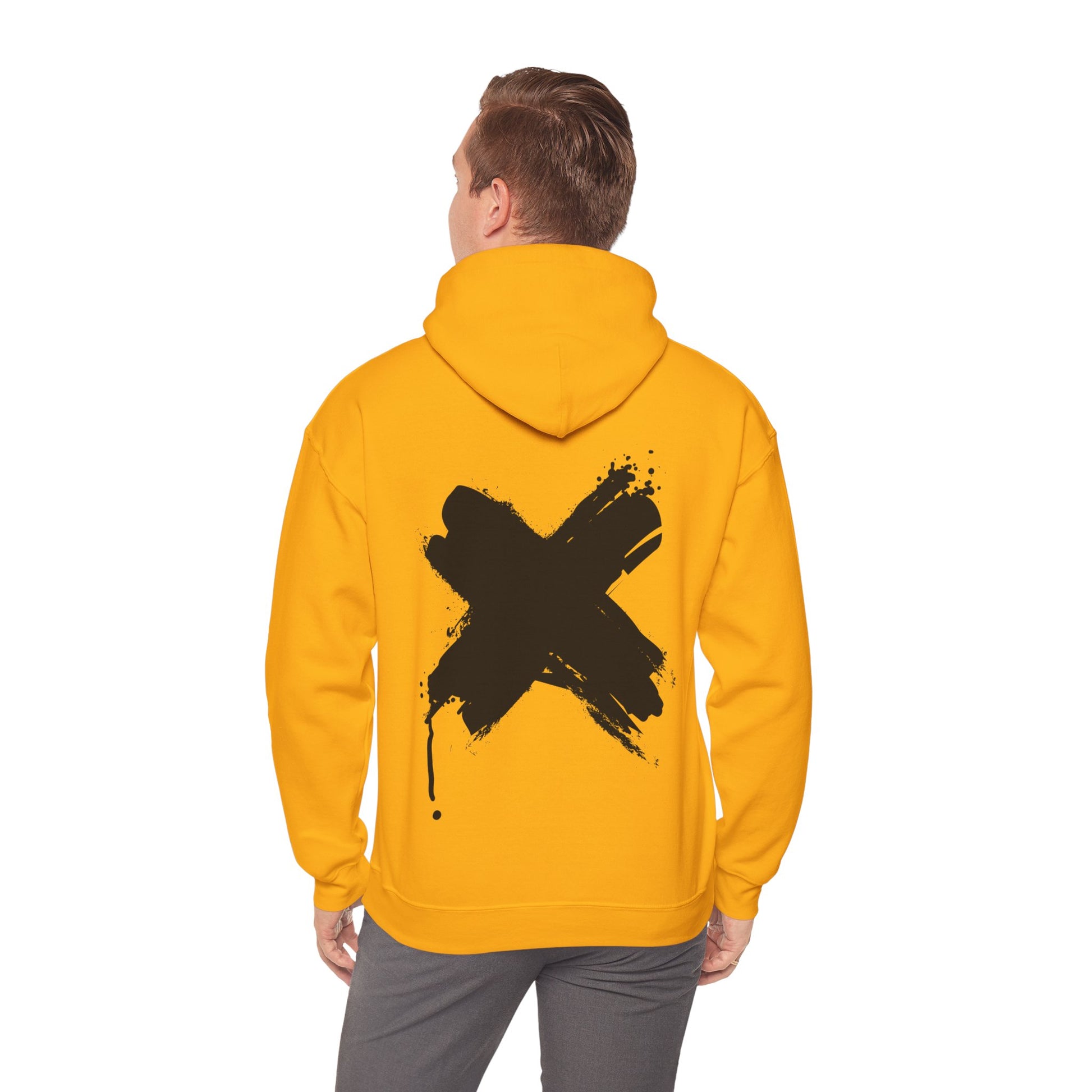 White Cross Hoodie – Bold and Minimalist Design - BackBeat Wear
