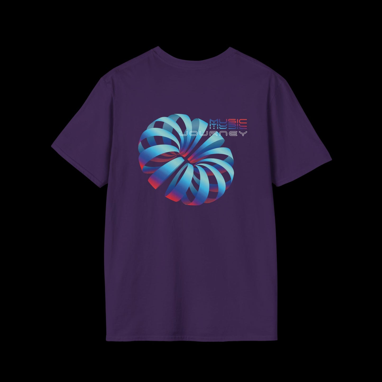 Music Journey T-Shirt | 3D Abstract Techno Design