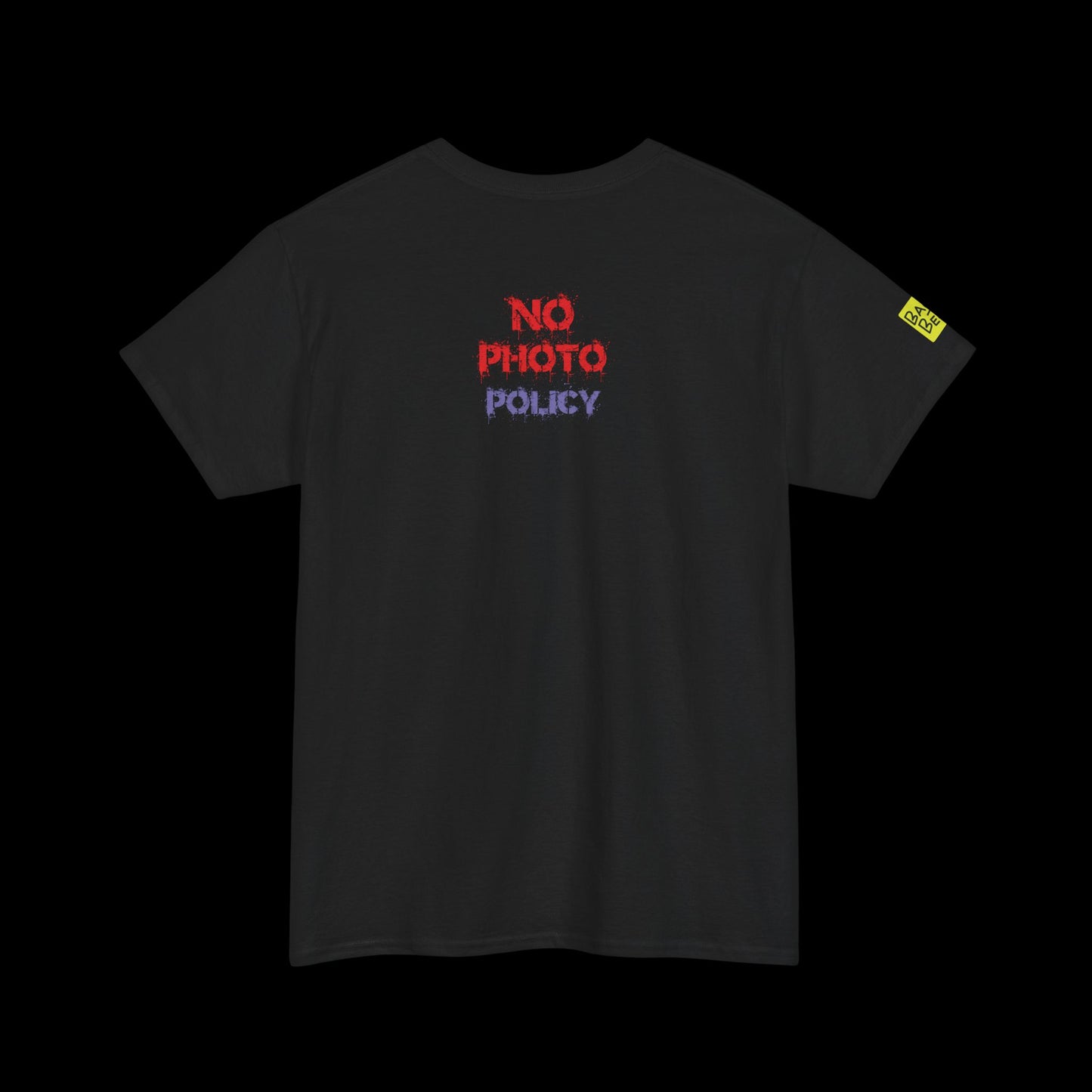 No Photo Policy: Glitch Skull Front Print