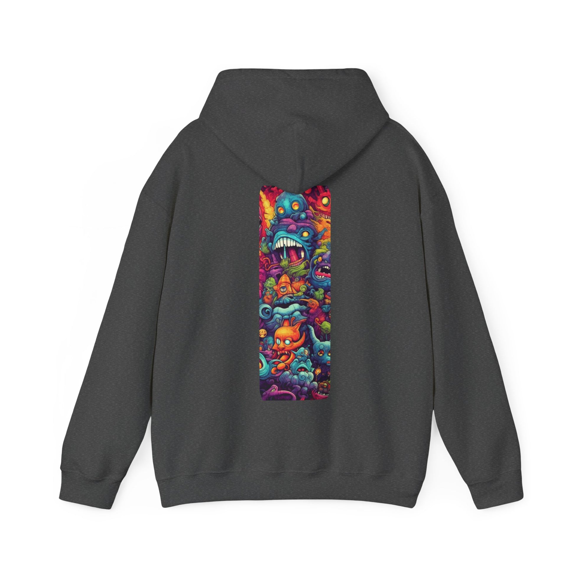 Vibrant Monsters Graphic Hoodie – Colorful Chaos in Streetwear - BackBeat Wear