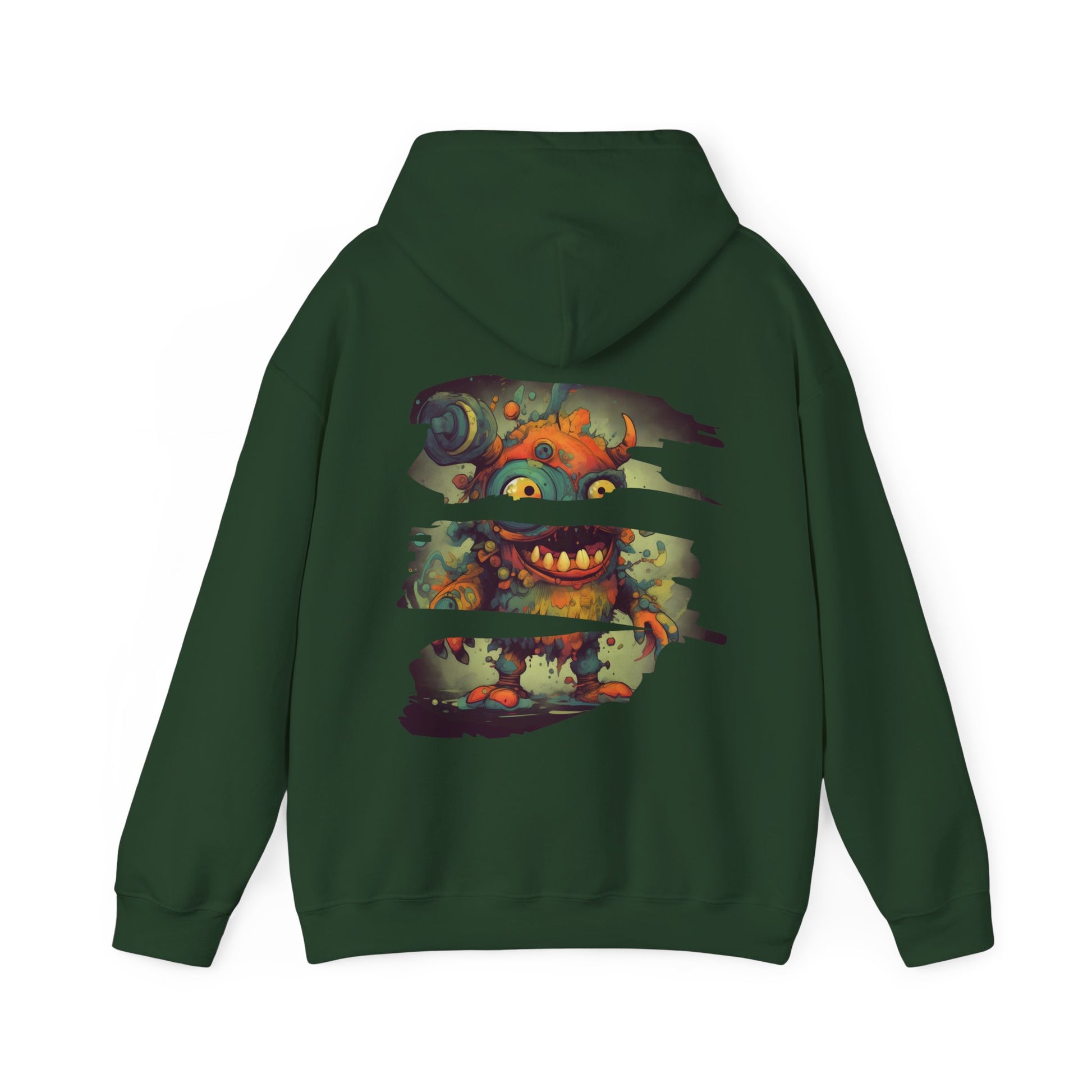 Monster Madness Hoodie: Glitch Art Statement - BackBeat Wear