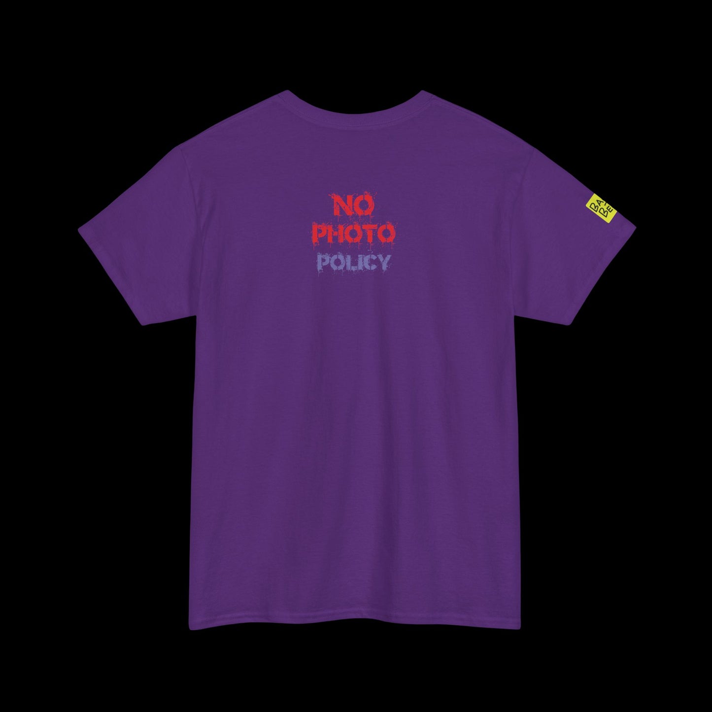 No Photo Policy: Glitch Skull Front Print