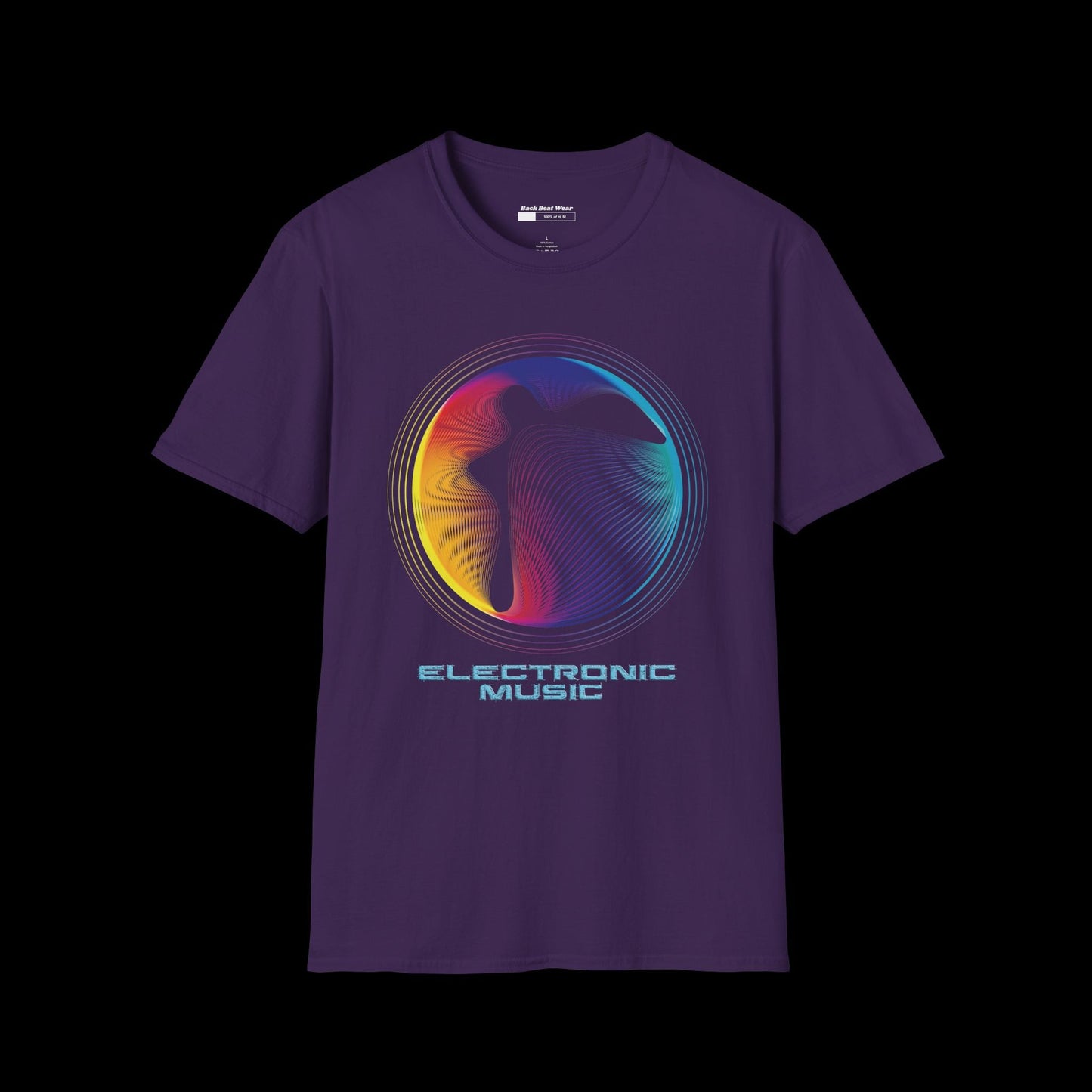 Electronic Pulse Front Print | Electronic Music T-Shirt BackBeat Wear T-Shirt