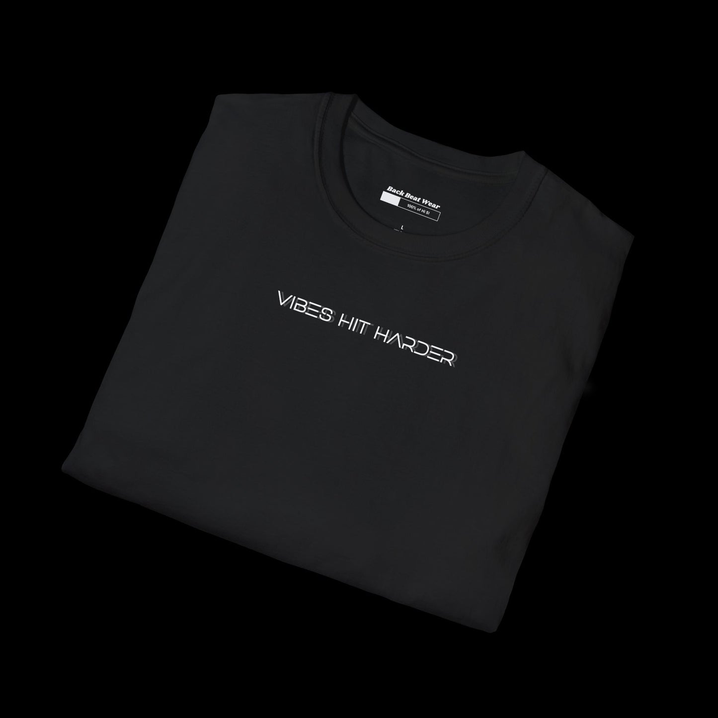 Vibes Hit Harder T-Shirt | Dark Club Energy Graphic Tee
