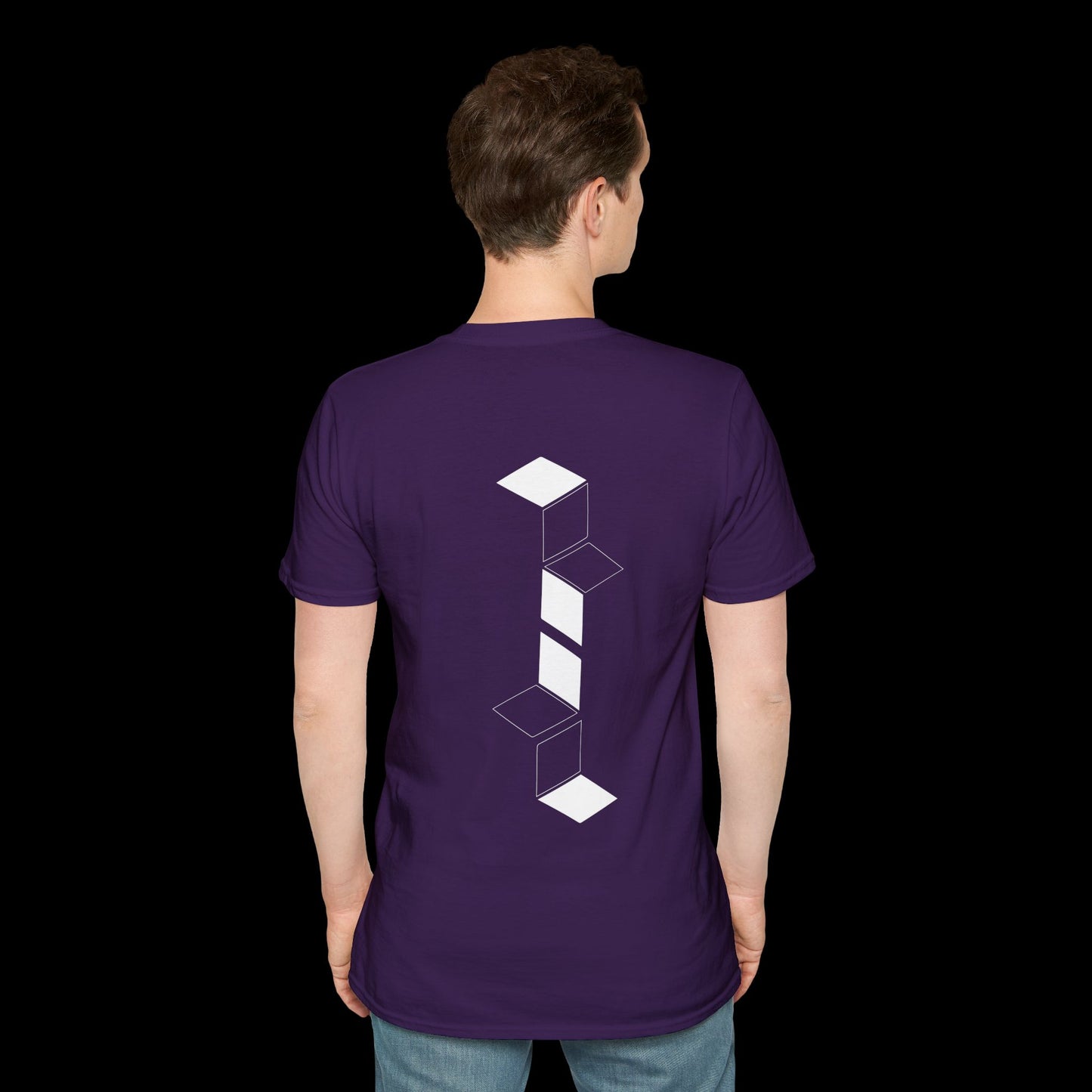 Geometric Flow: Minimalist Cube Design T-Shirt