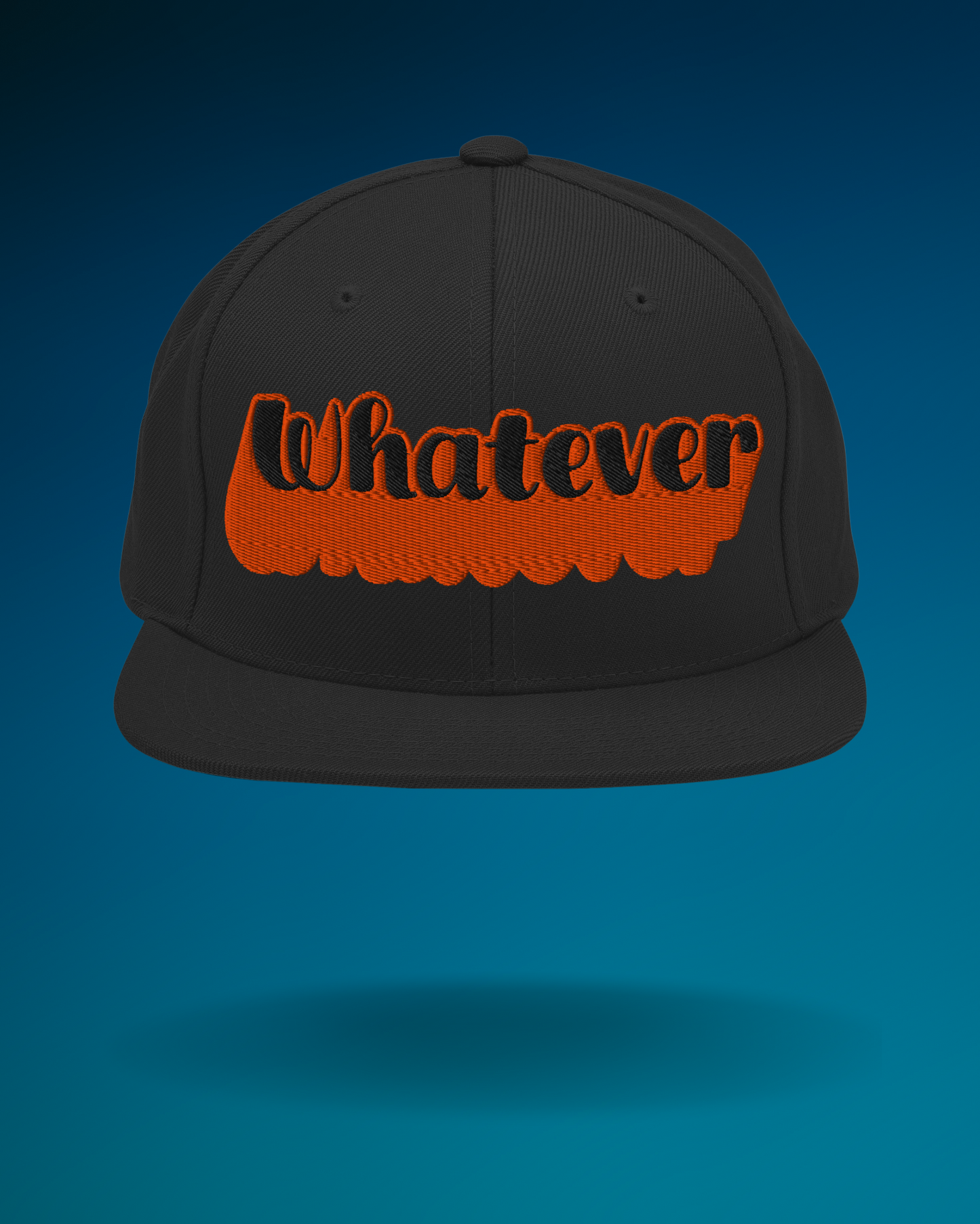 "Whatever" Snapback Hat | Urban Street Style Embroidered Cap  BackBeat Wear