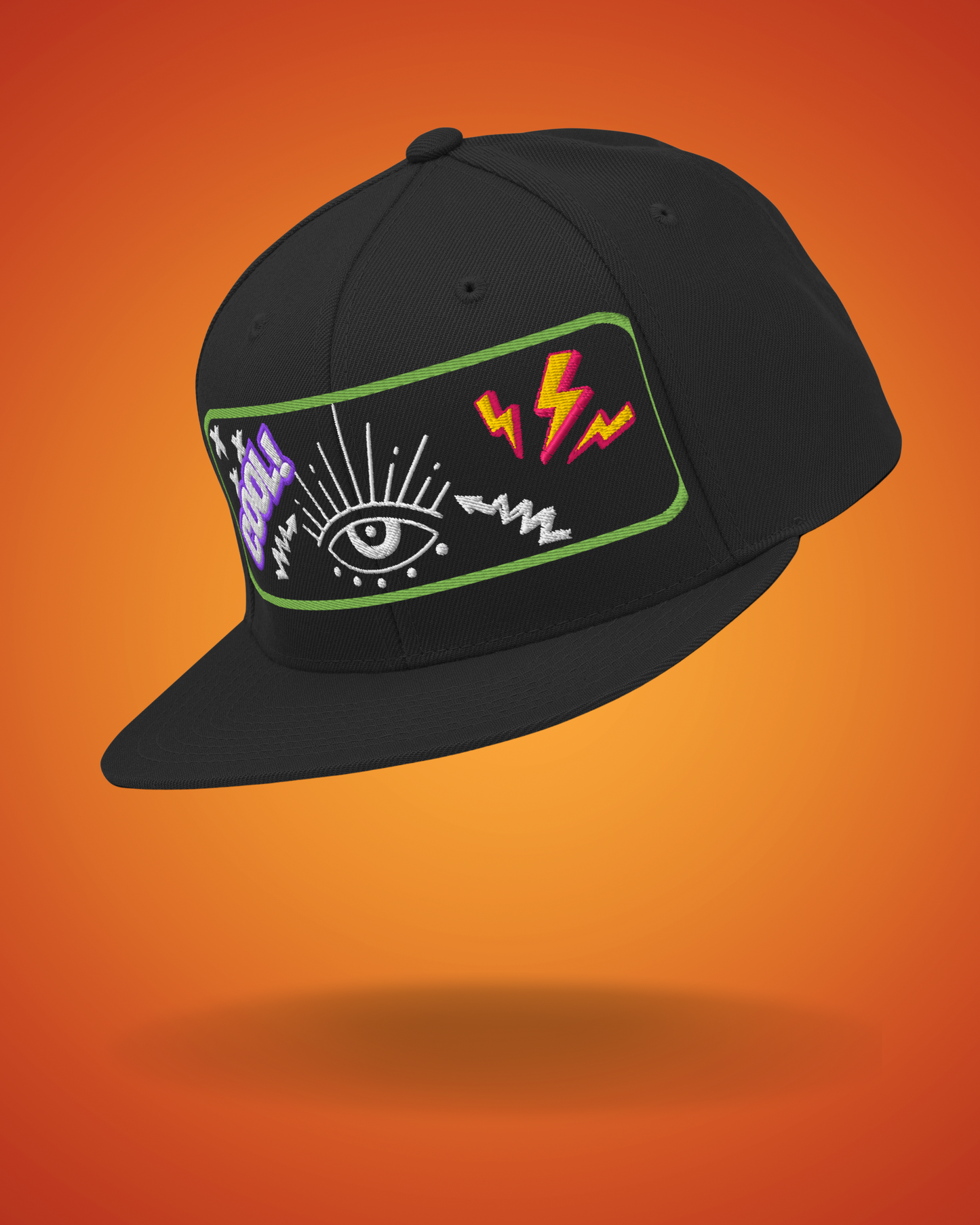 Electric Vision Snapback | Bold Streetwear Hat with Eye Graphic BackBeat Wear