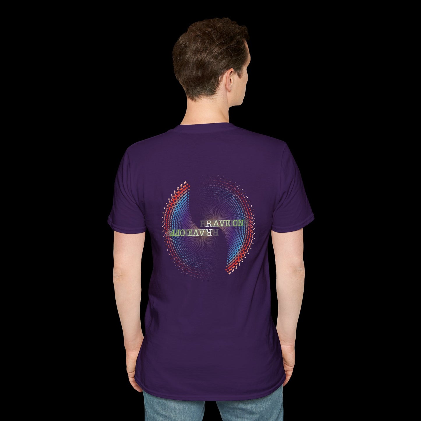 Rave on Rave Off T-Shirt | Psychedelic Graphic Tee for Ravers