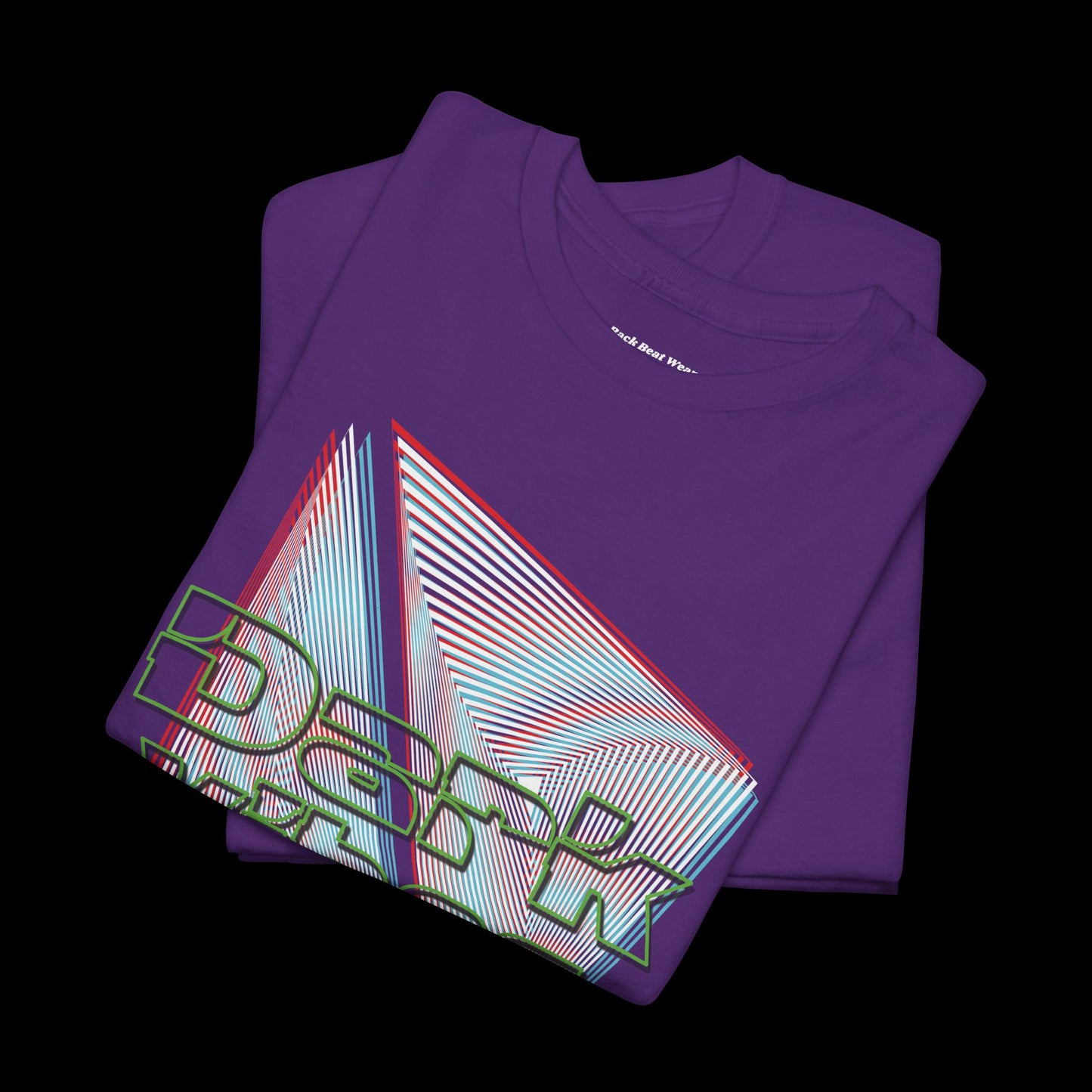 Dark Vibes Front Print t-shirt — Geometric Techno Graphic