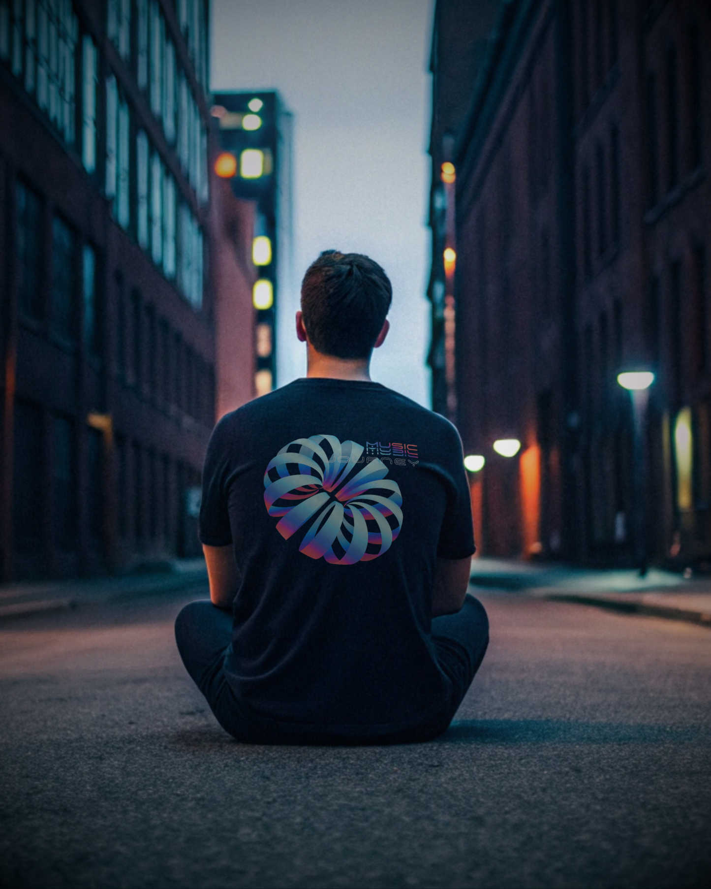 Music Journey T-Shirt | 3D Abstract Techno Design
