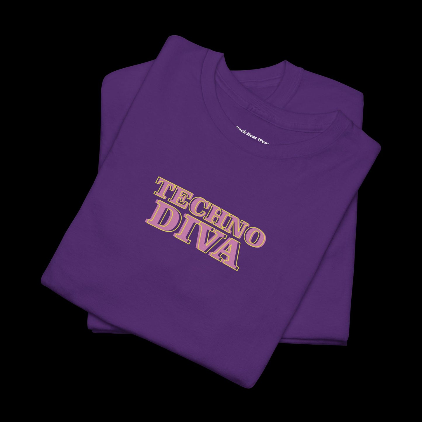 Techno Diva Back Print t-shirt — Statue Graphic Rave Street wear