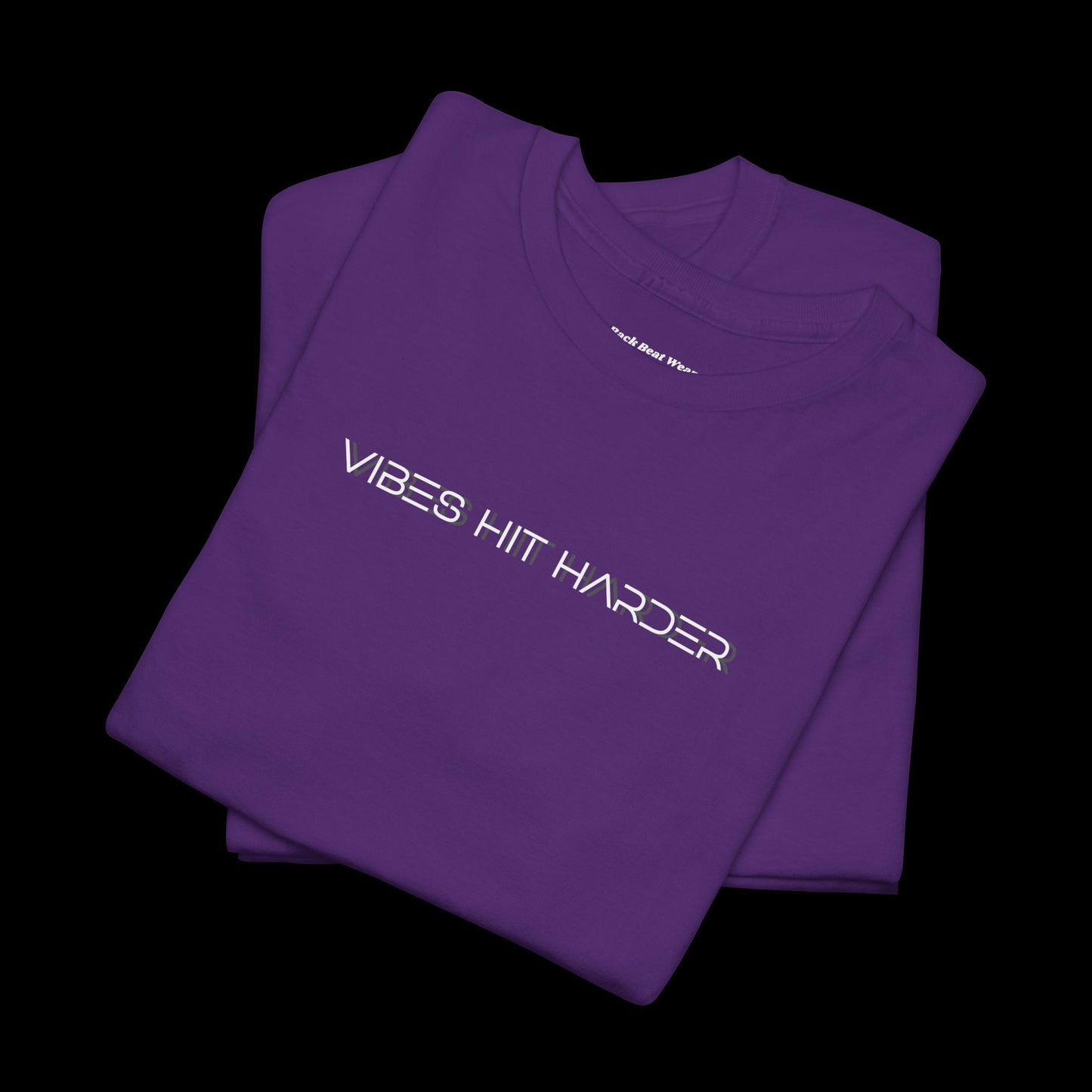 Vibes Hit Harder T-Shirt | Dark Club Energy Graphic Tee