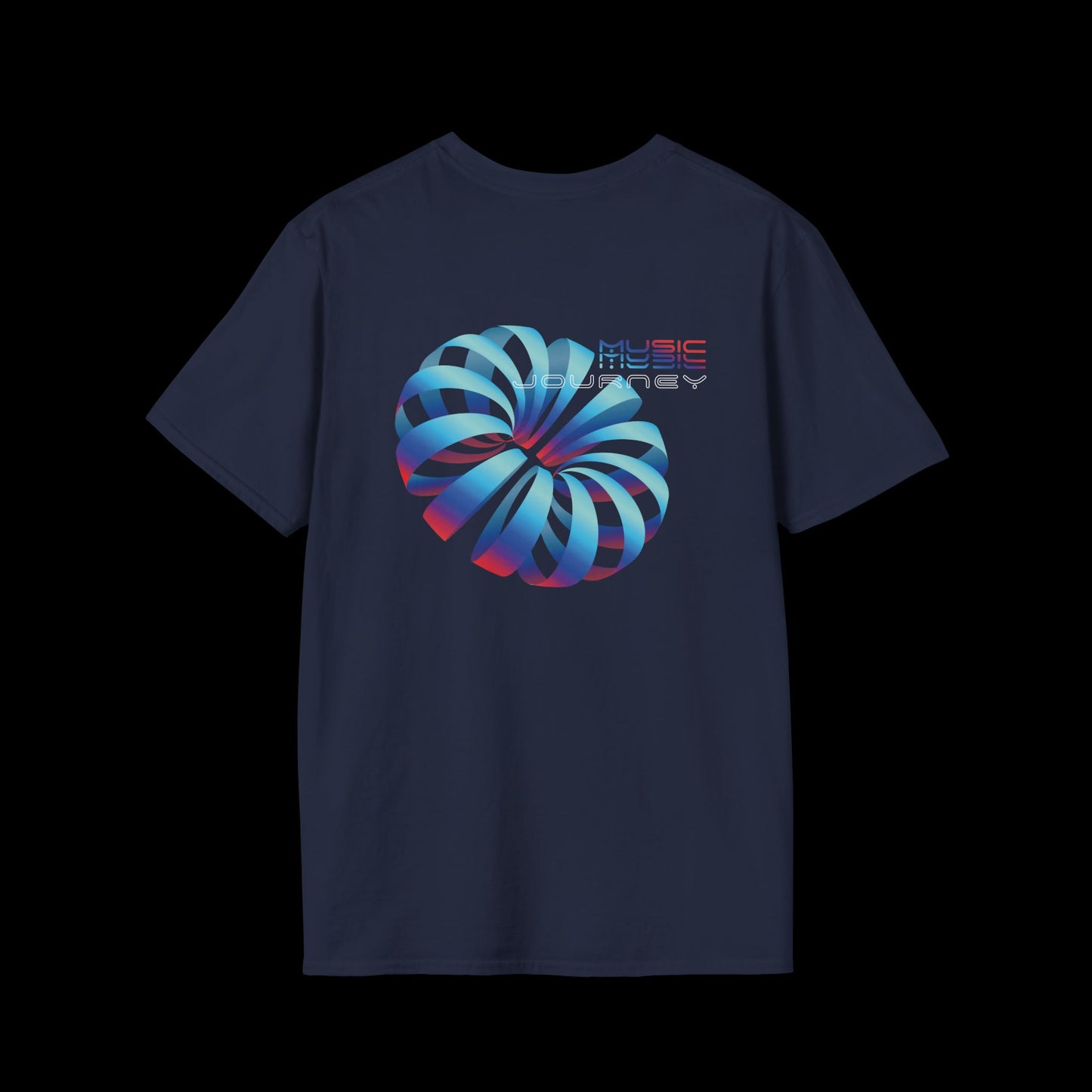 Music Journey T-Shirt | 3D Abstract Techno Design