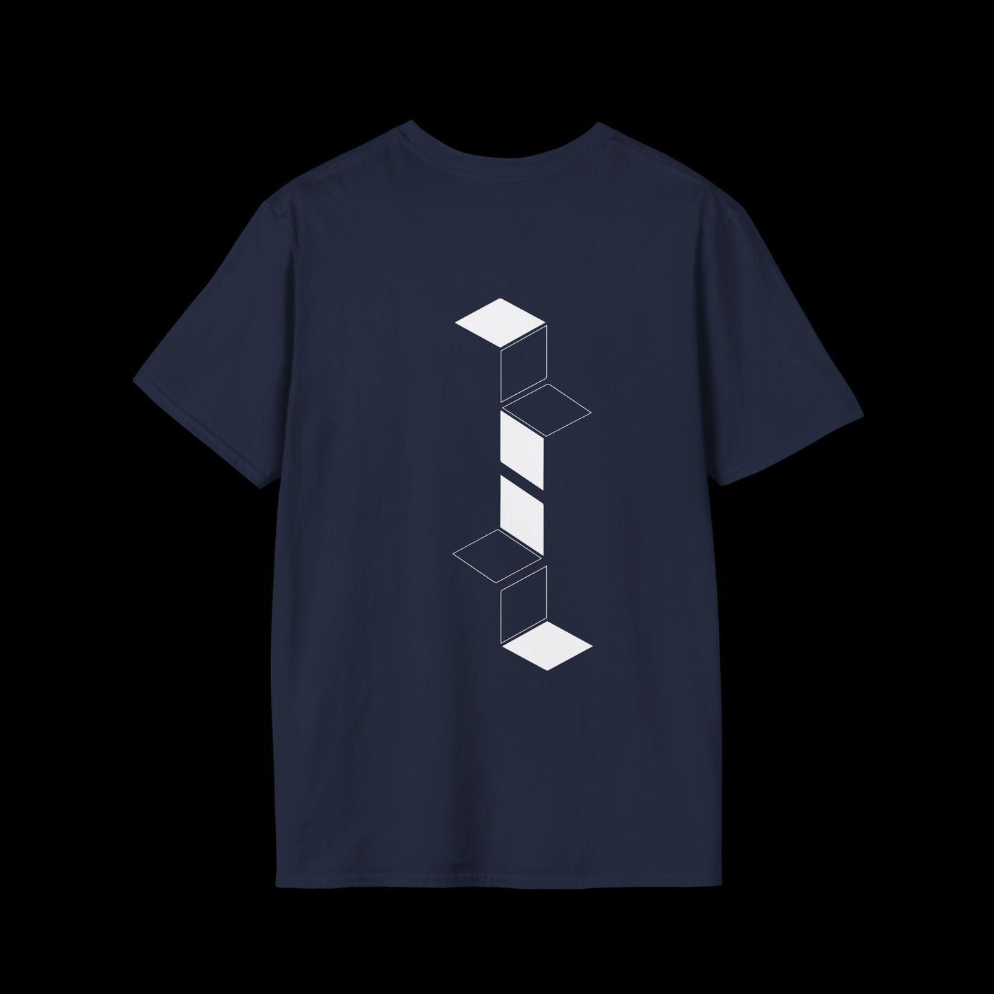 Geometric Flow: Minimalist Cube Design T-Shirt