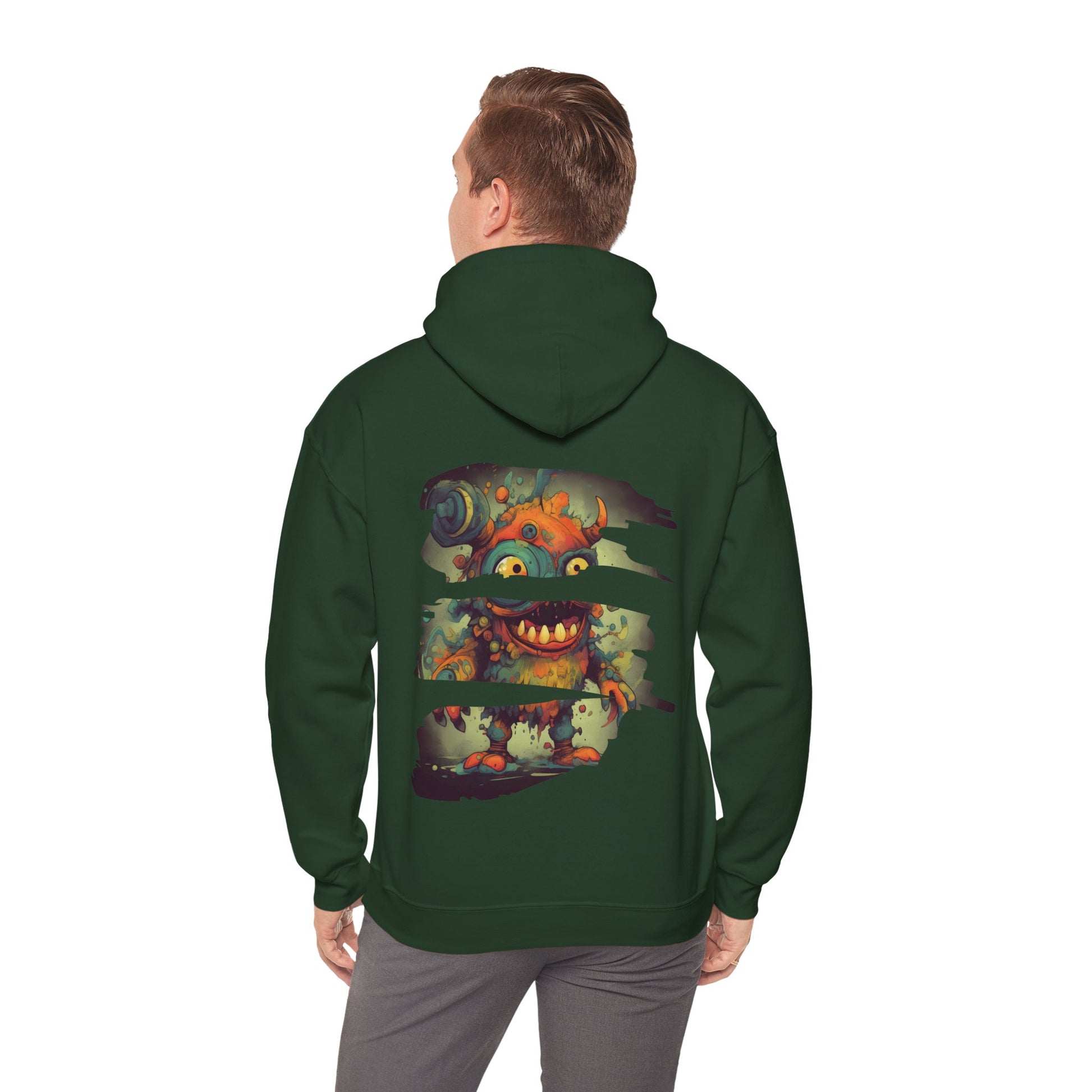 Monster Madness Hoodie: Glitch Art Statement - BackBeat Wear