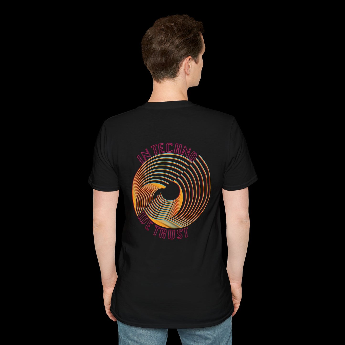 In Techno We Trust Spiral Tee