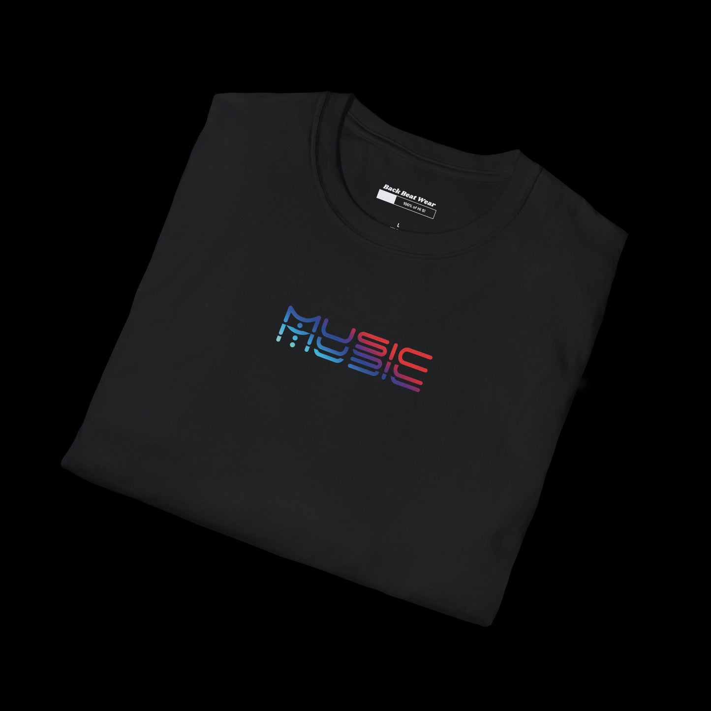Music Journey T-Shirt | 3D Abstract Techno Design