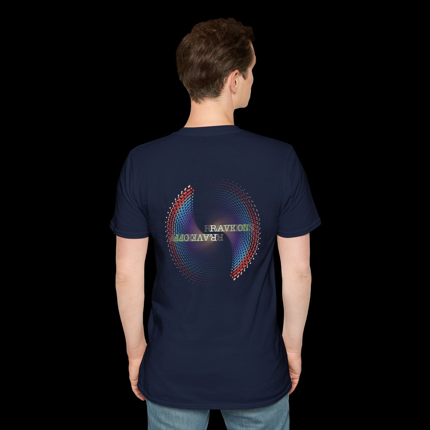 Rave on Rave Off T-Shirt | Psychedelic Graphic Tee for Ravers