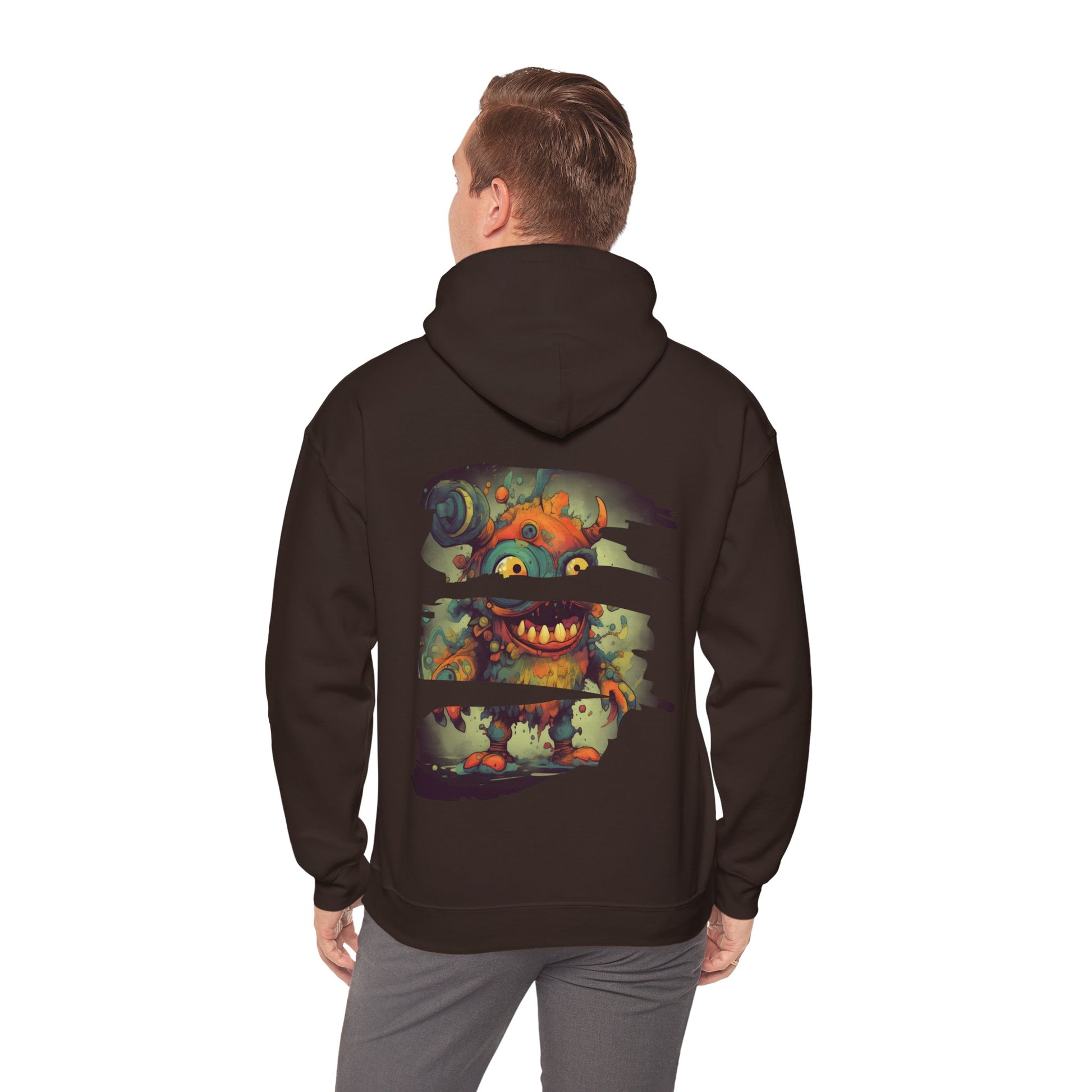 Monster Madness Hoodie: Glitch Art Statement - BackBeat Wear