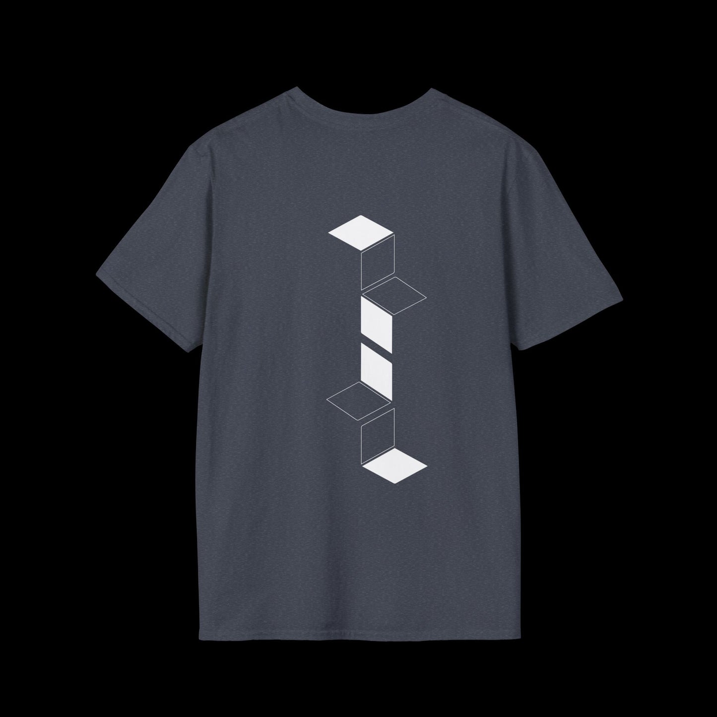 Geometric Flow: Minimalist Cube Design T-Shirt