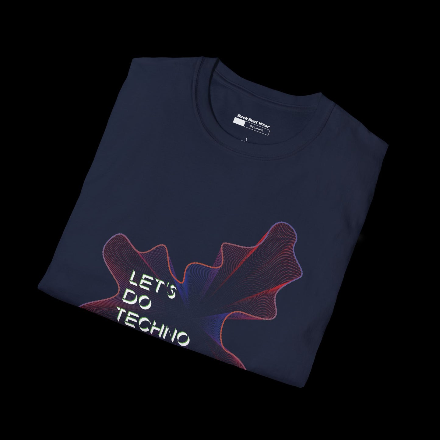 Let’s Do Techno: Abstract Rave Front Print