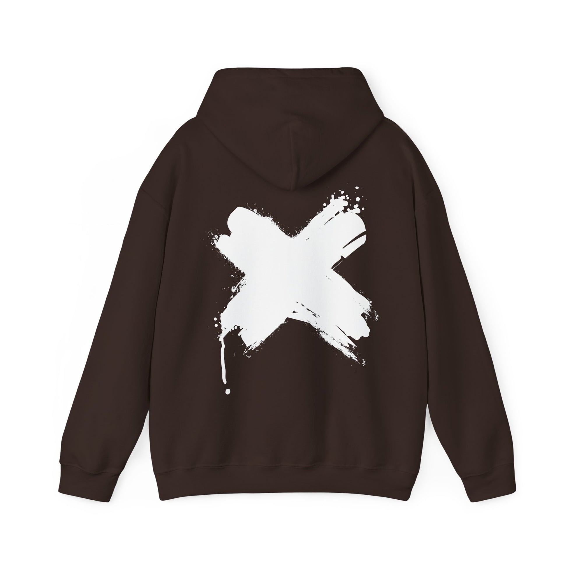 White Cross Hoodie – Bold and Minimalist Design - BackBeat Wear