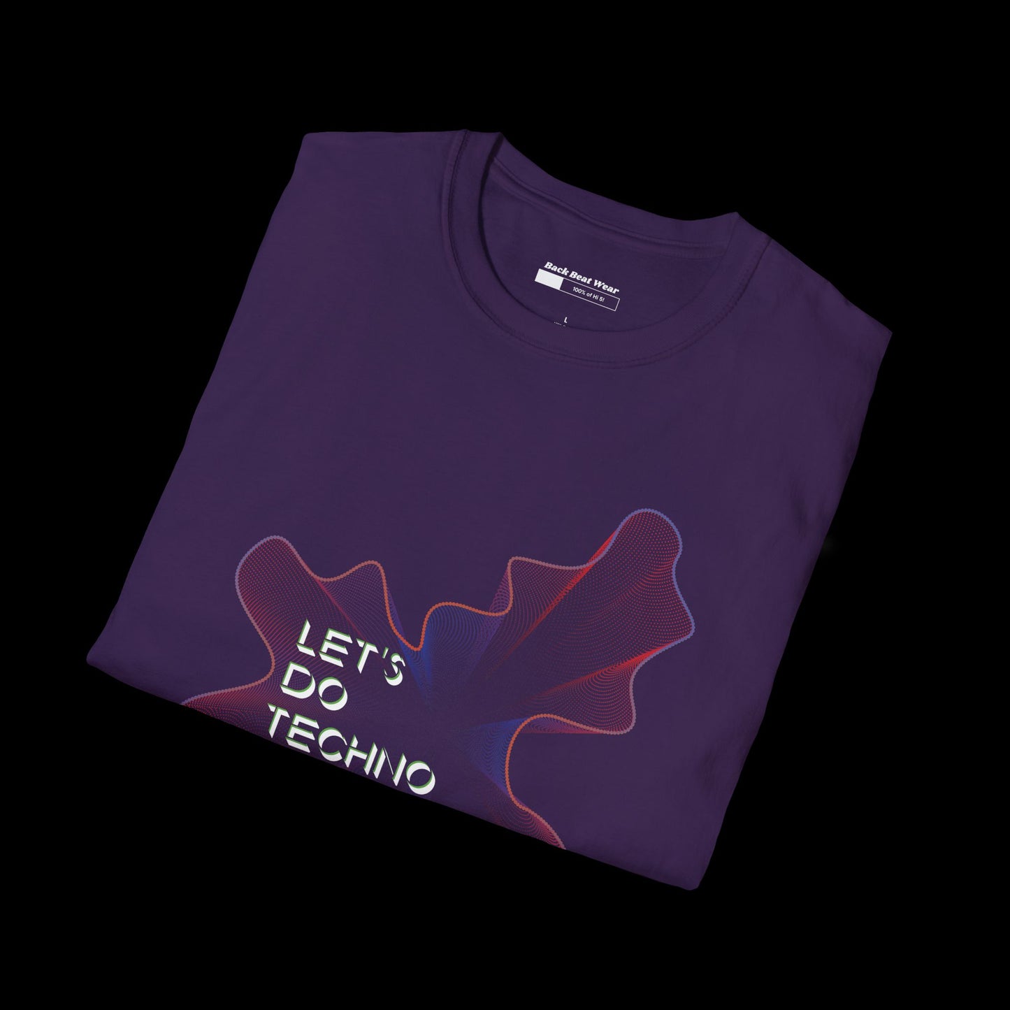 Let’s Do Techno: Abstract Rave Front Print