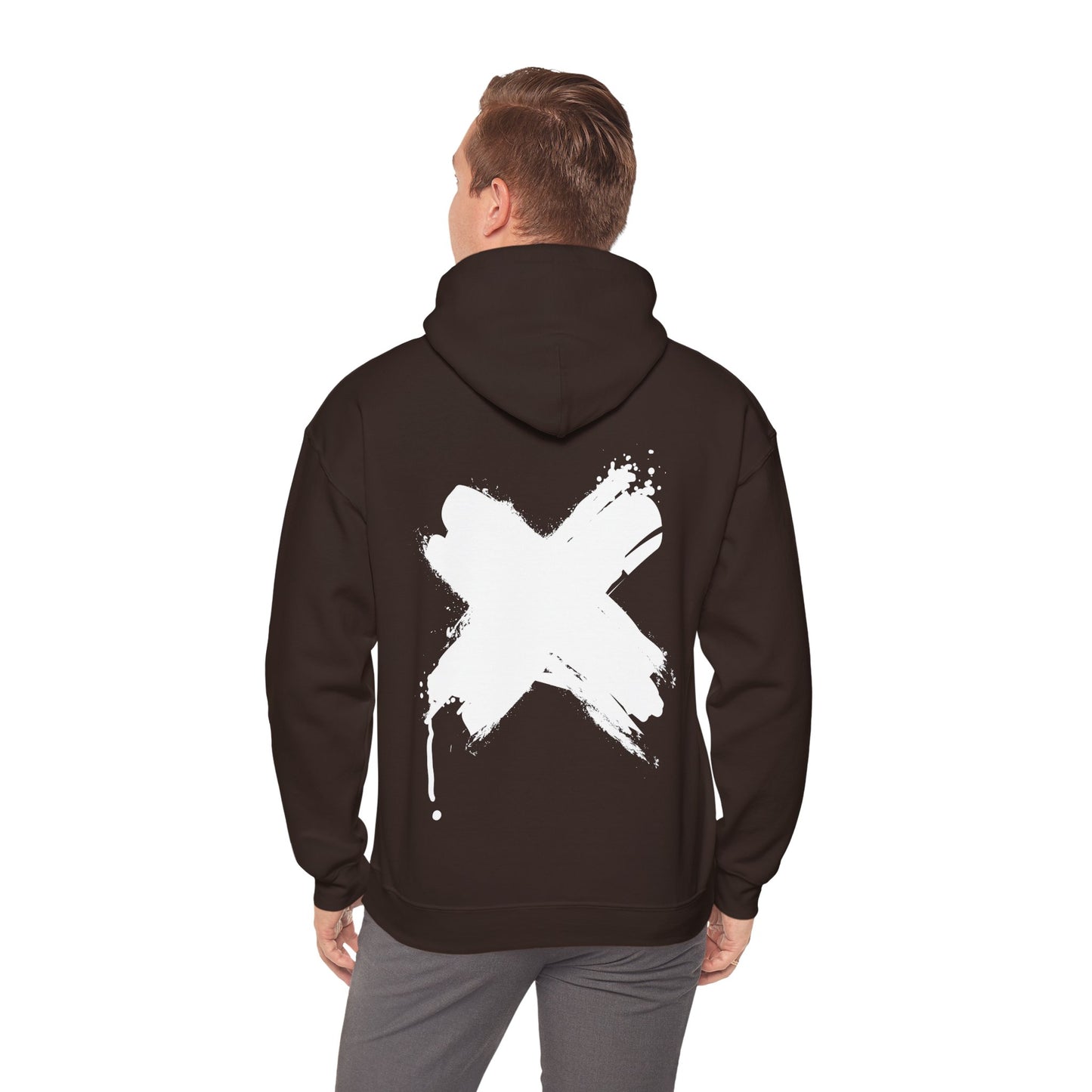 White Cross Hoodie – Bold and Minimalist Design - BackBeat Wear