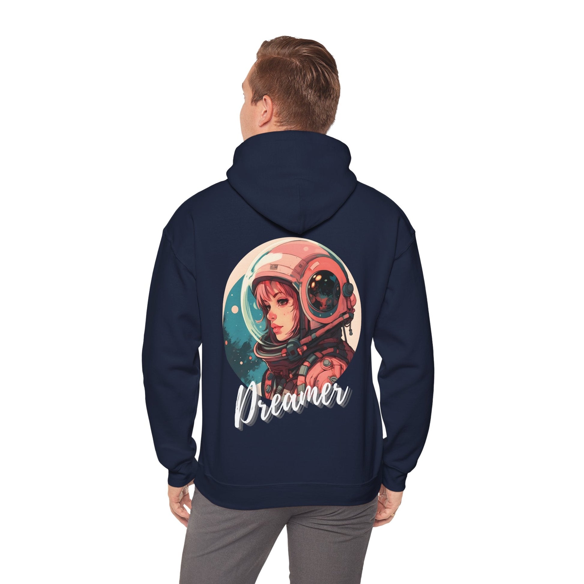 Dreamer Astronaut Hoodie – Bold Streetwear for Visionaries  BackBeat Wear Hoodie
