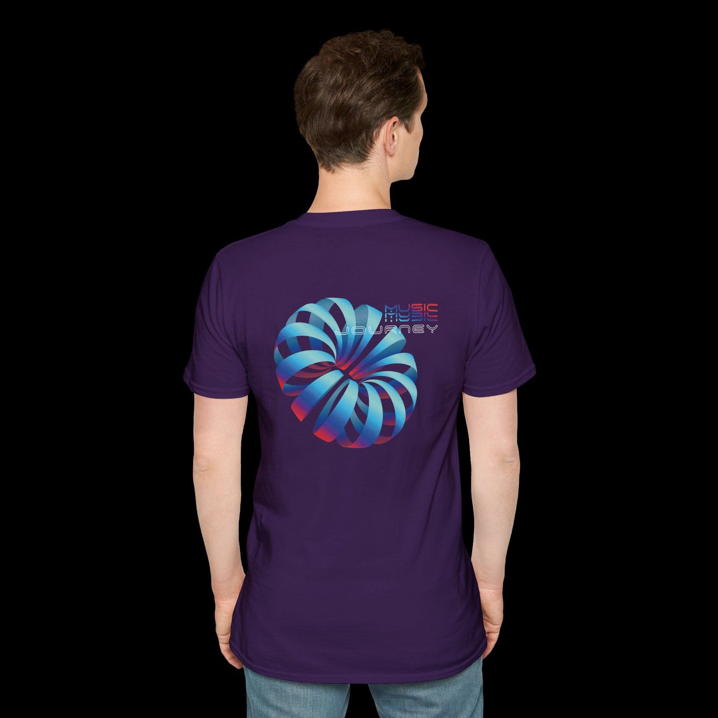 Music Journey T-Shirt | 3D Abstract Techno Design