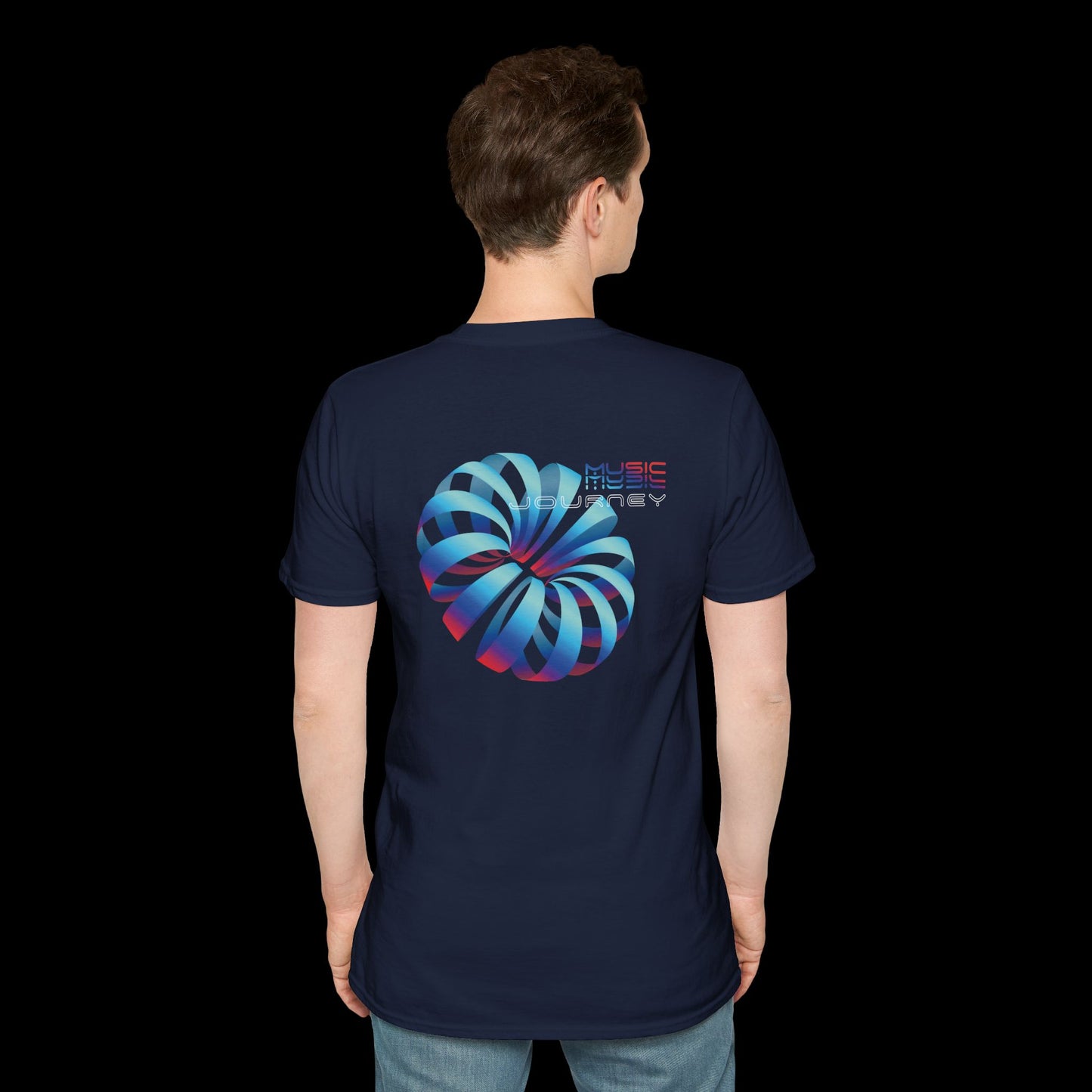 Music Journey T-Shirt | 3D Abstract Techno Design