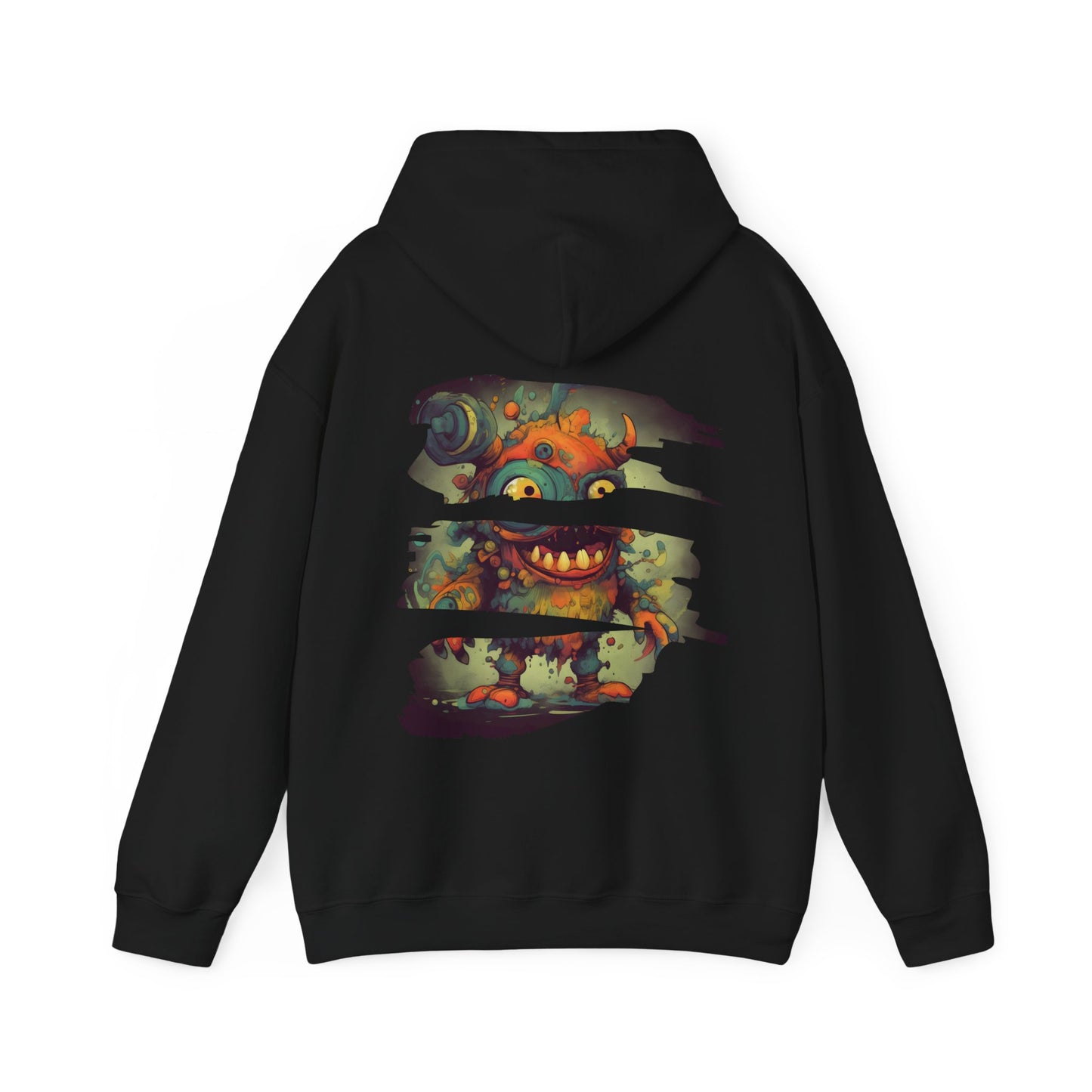 Monster Madness Hoodie: Glitch Art Statement - BackBeat Wear