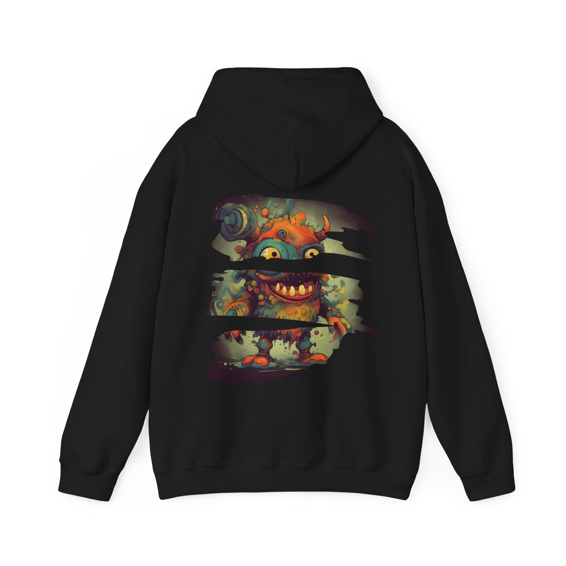 Monster Madness Hoodie: Glitch Art Statement - BackBeat Wear