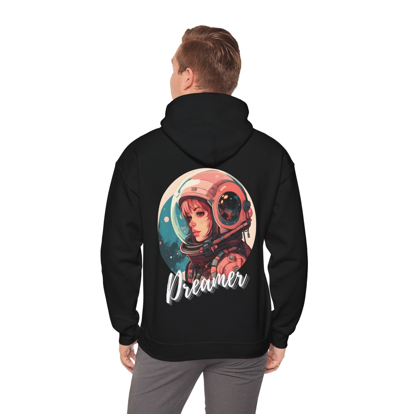 Dreamer Astronaut Hoodie – Bold Streetwear for Visionaries  BackBeat Wear Hoodie