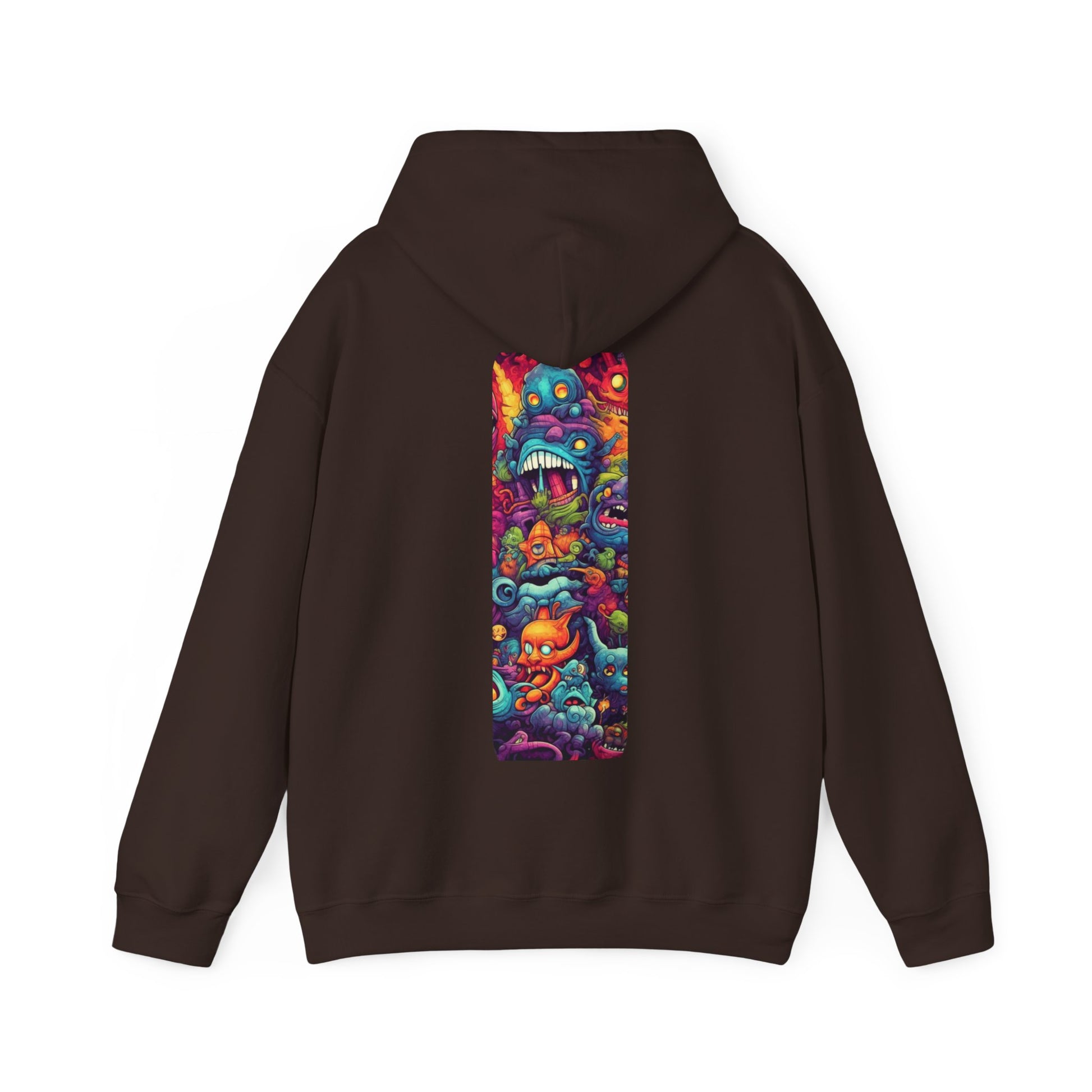 Vibrant Monsters Graphic Hoodie – Colorful Chaos in Streetwear - BackBeat Wear
