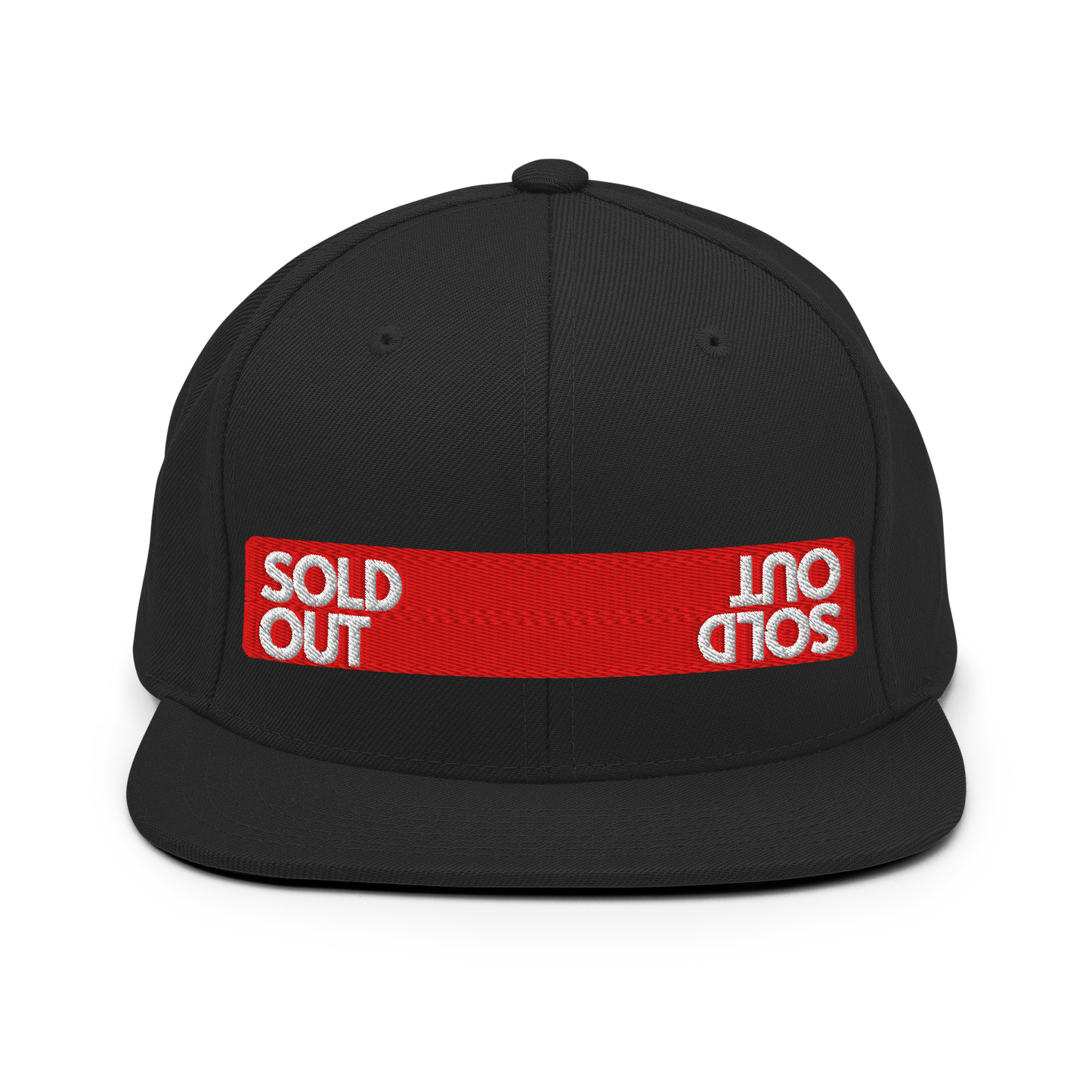 "SOLD OUT" Snapback Hat | Embroidered Streetwear Cap