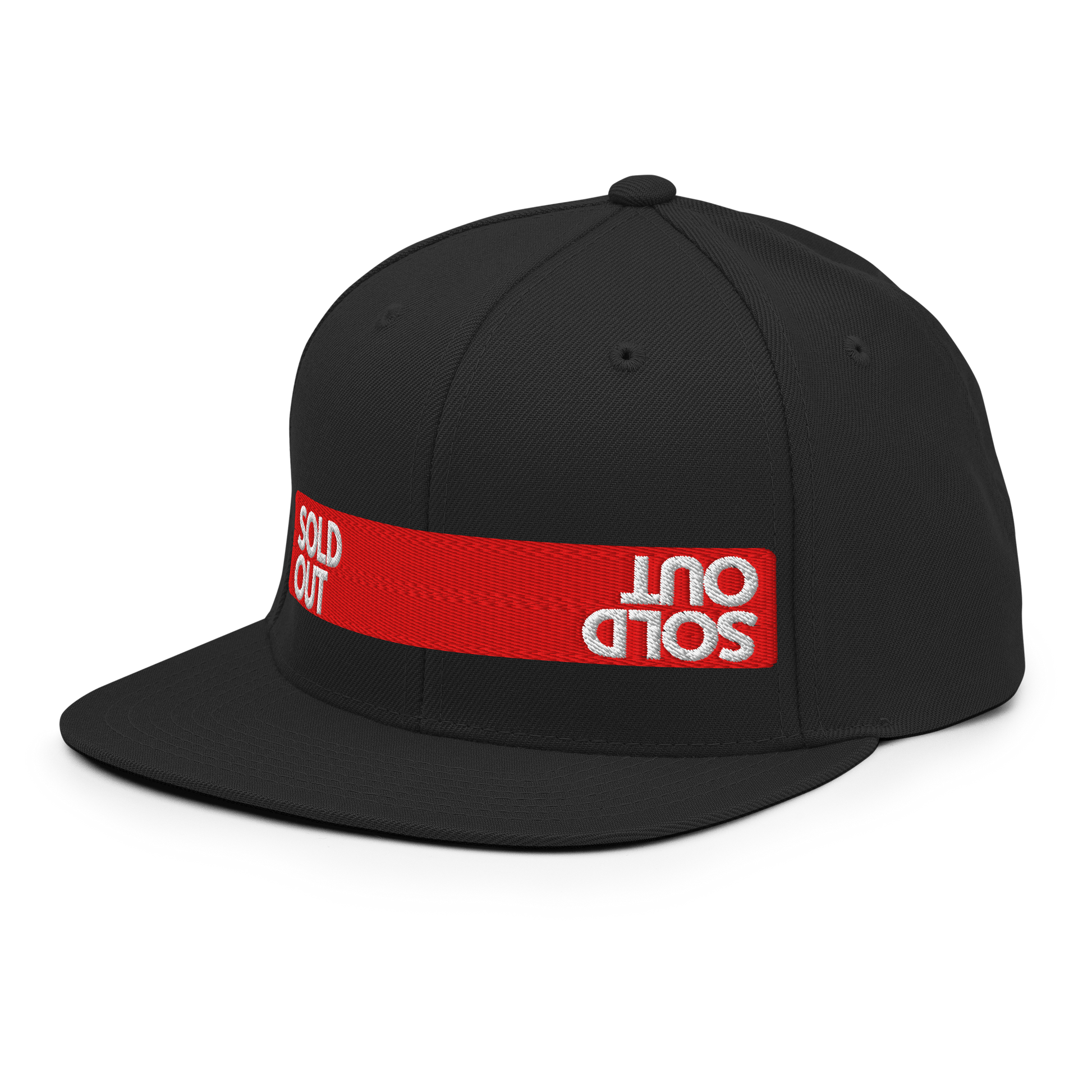 "SOLD OUT" Snapback Hat |  Embroidered Streetwear Cap  BackBeat Wear