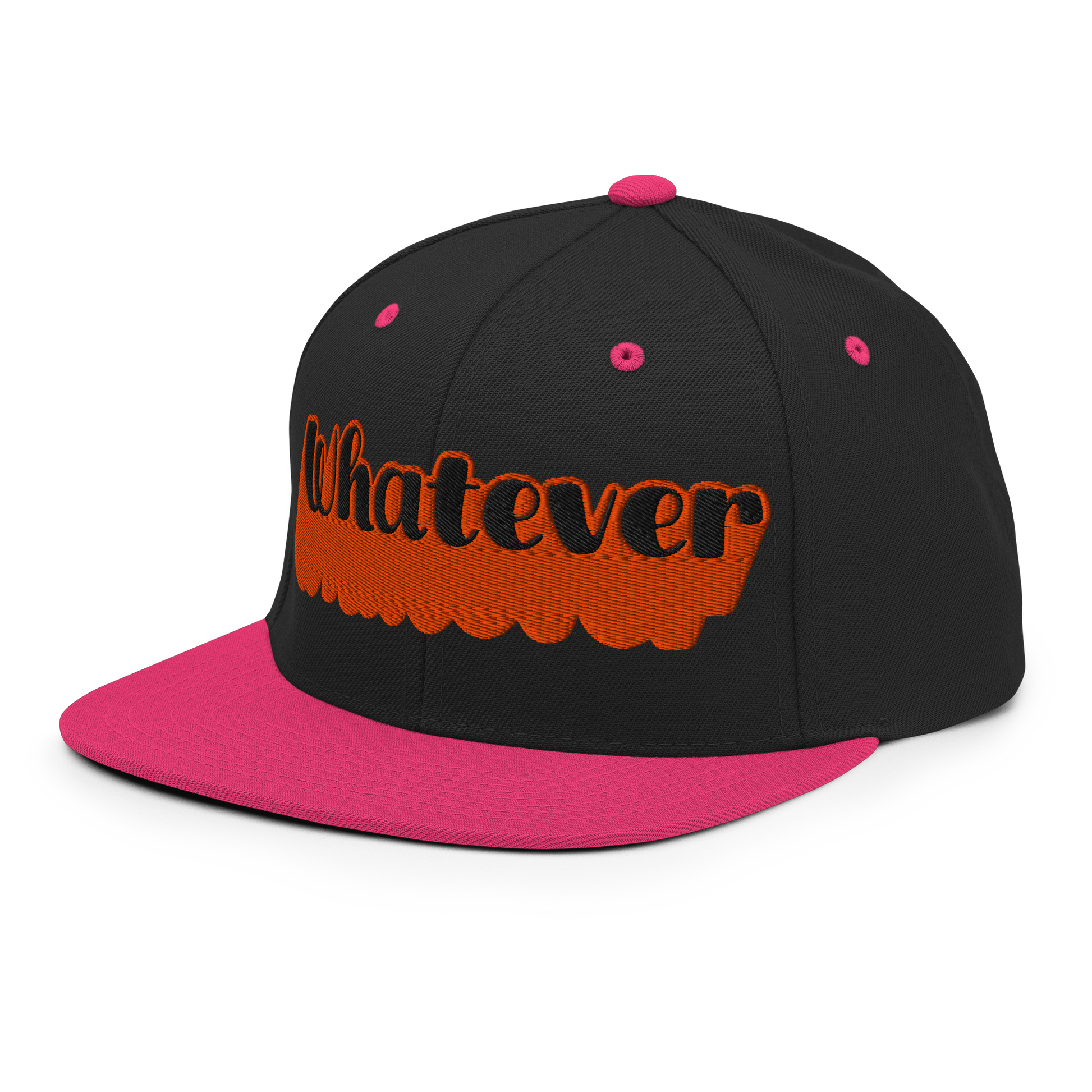 "Whatever" Snapback Hat | Urban Street Style Embroidered Cap  BackBeat Wear
