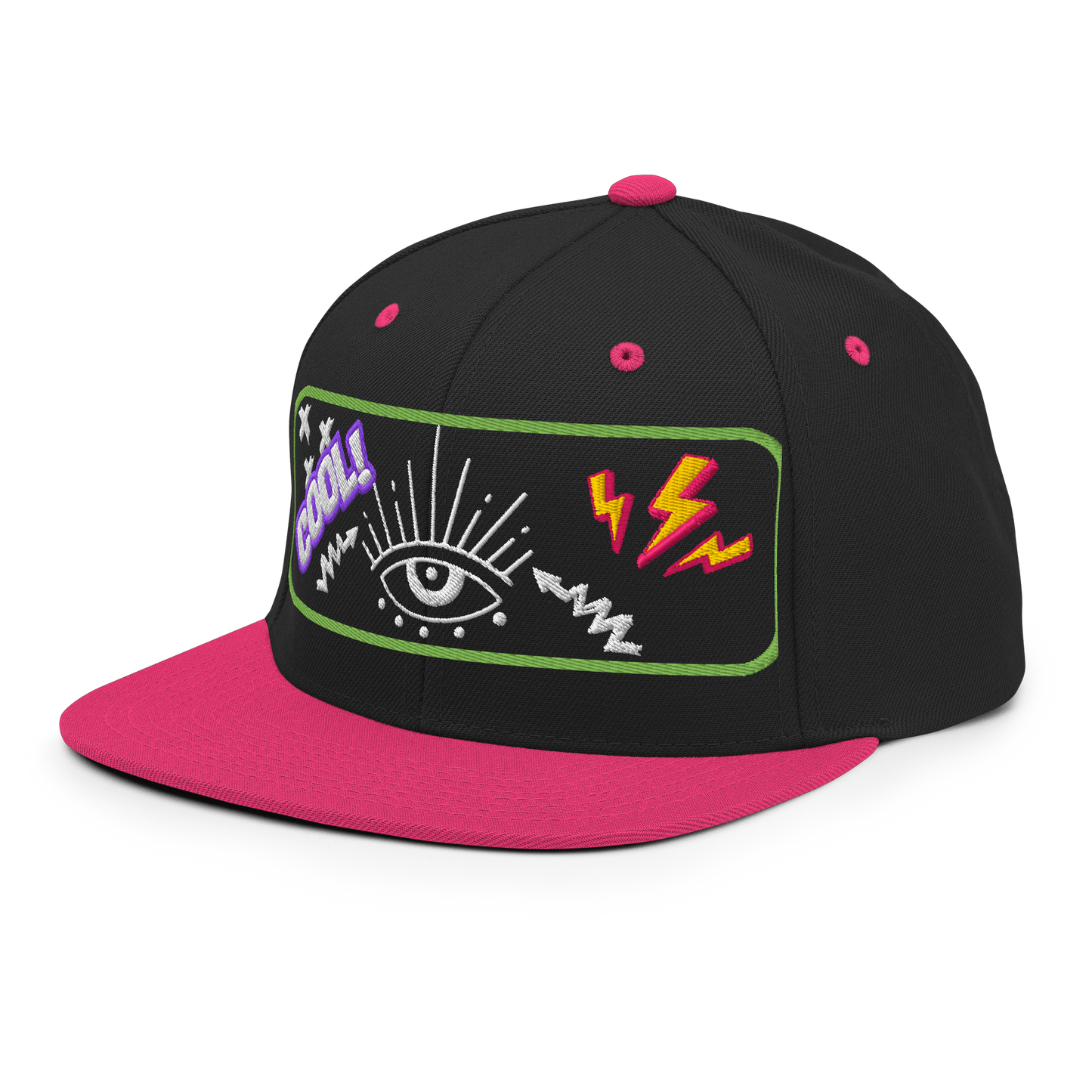 Electric Vision Snapback | Bold Streetwear Hat with Eye Graphic BackBeat Wear