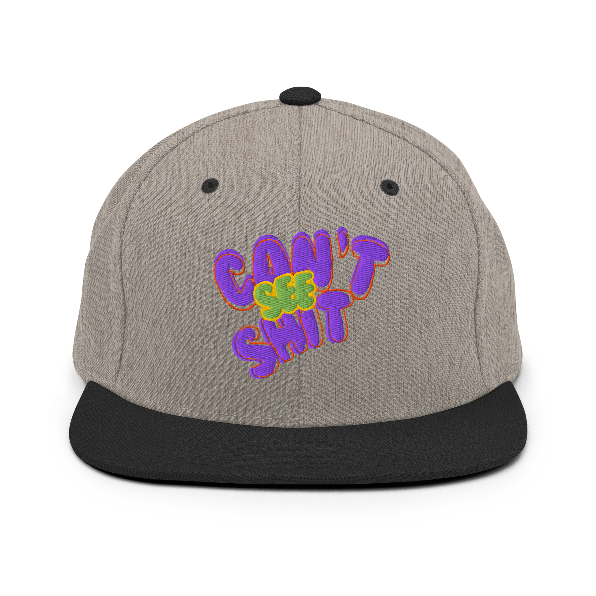 Can’t See Sh*t Snapback Hat | Playful Streetwear Accessory  BackBeat Wear