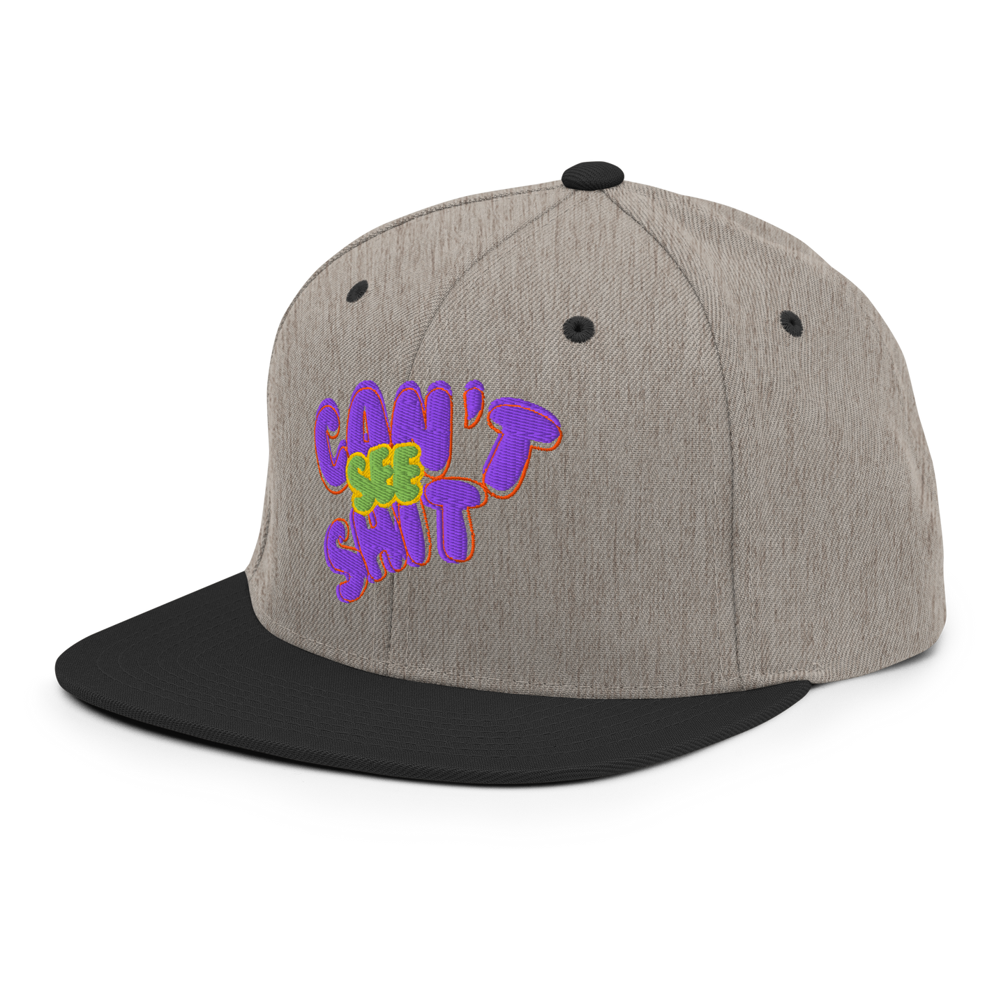 Can’t See Sh*t Snapback Hat | Playful Streetwear Accessory  BackBeat Wear