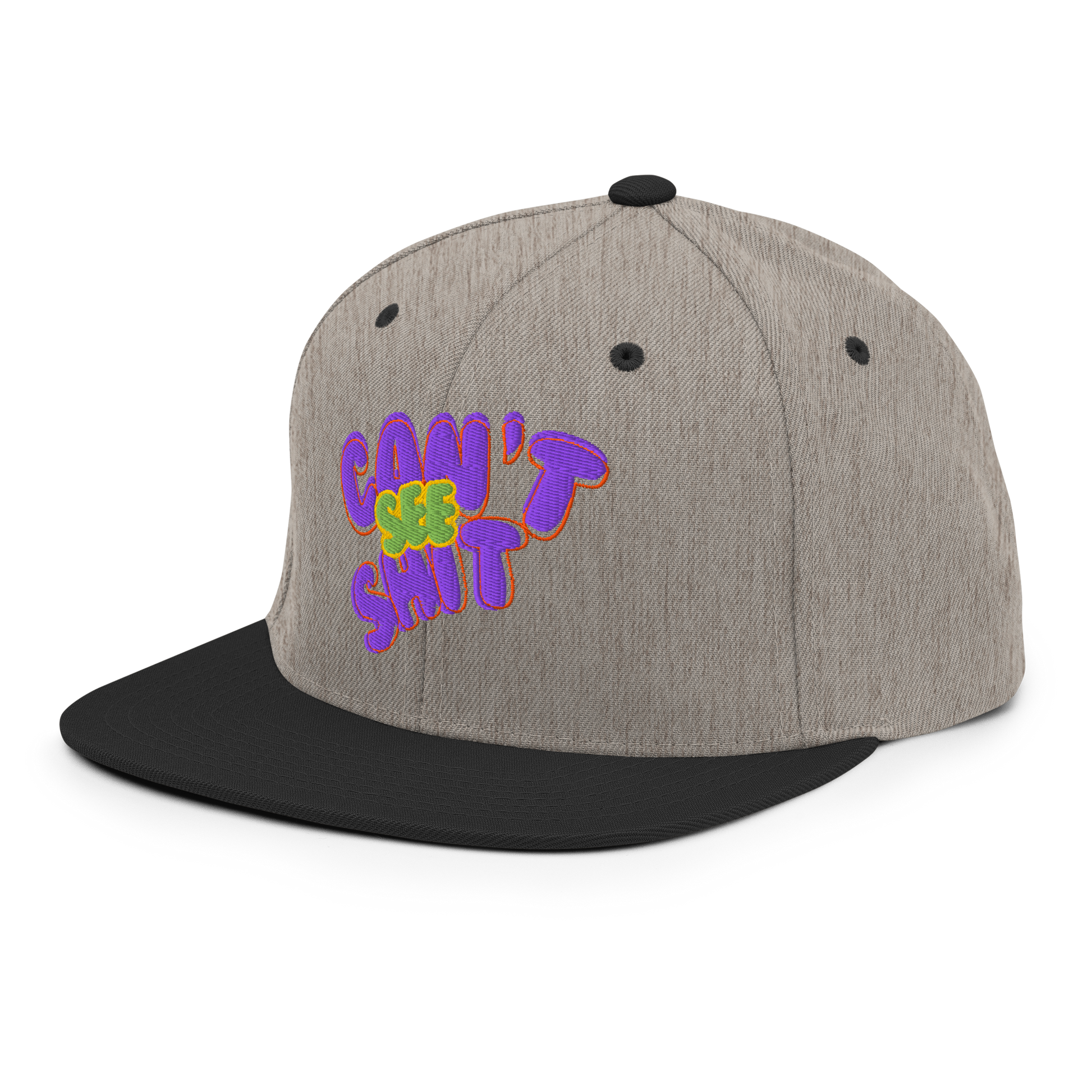Can’t See Sh*t Snapback Hat | Playful Streetwear Accessory  BackBeat Wear