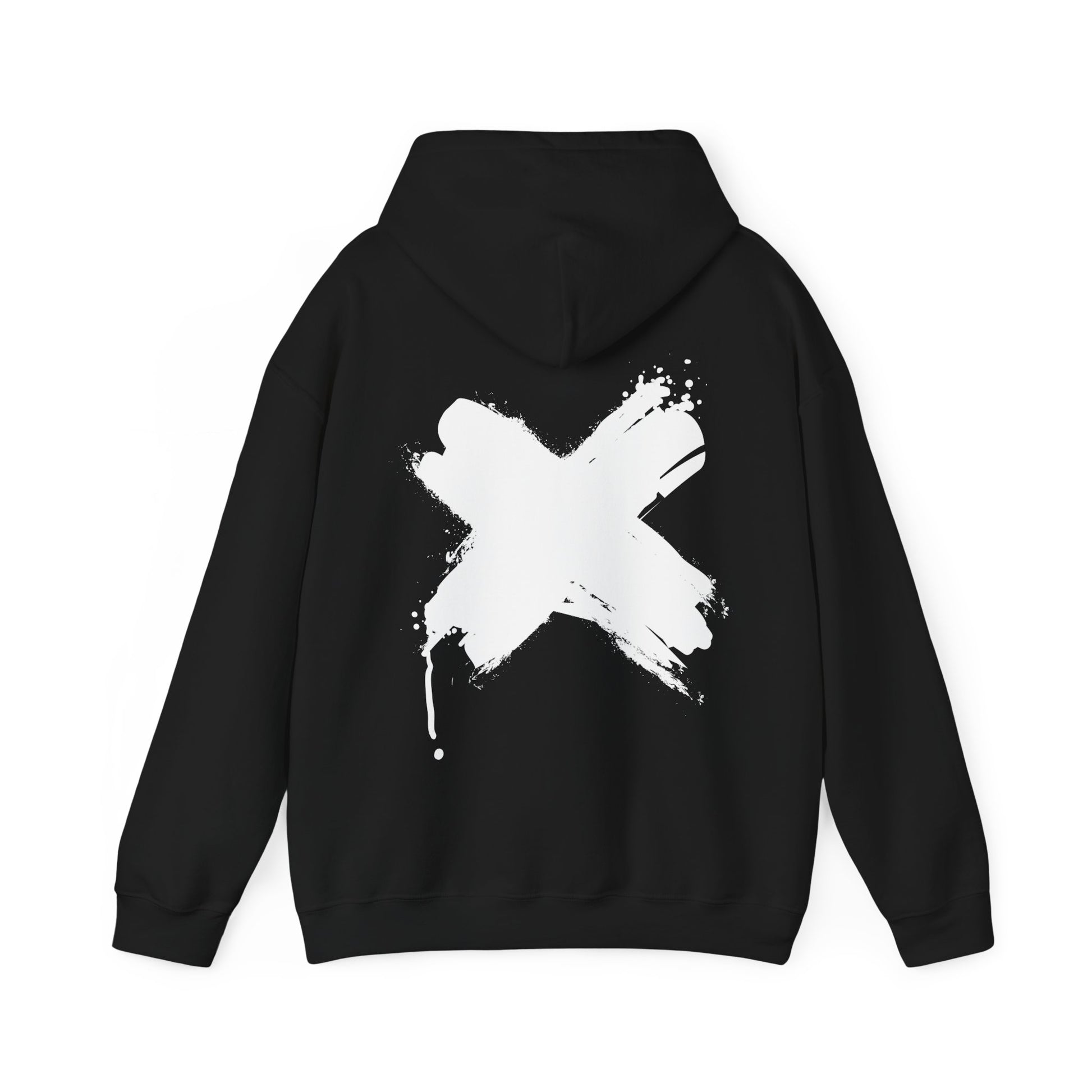 Bold Brushstroke X Hoodie - Unisex Streetwear Hoodie
