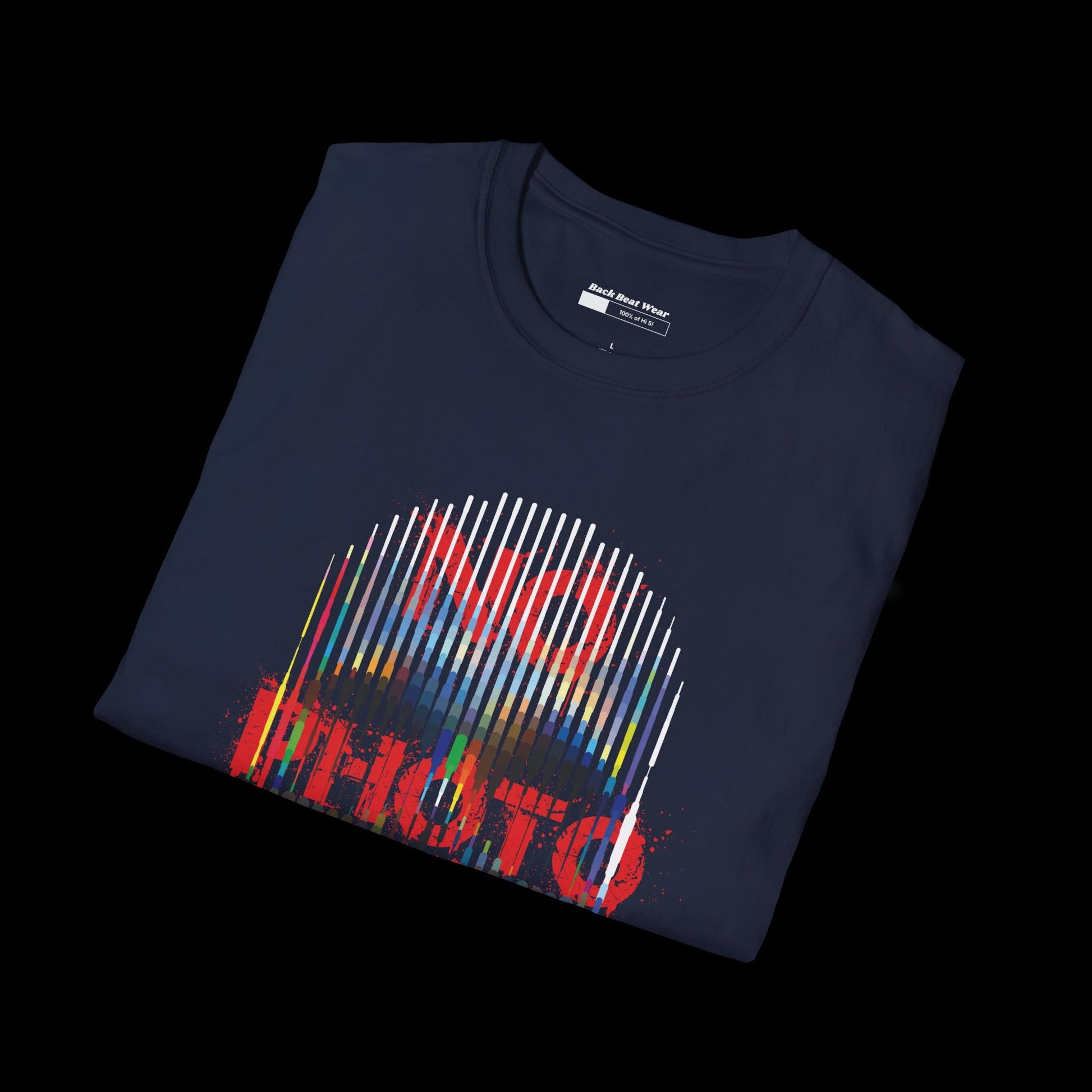 No Photo Policy: Glitch Skull Front Print  BackBeat Wear T-Shirt