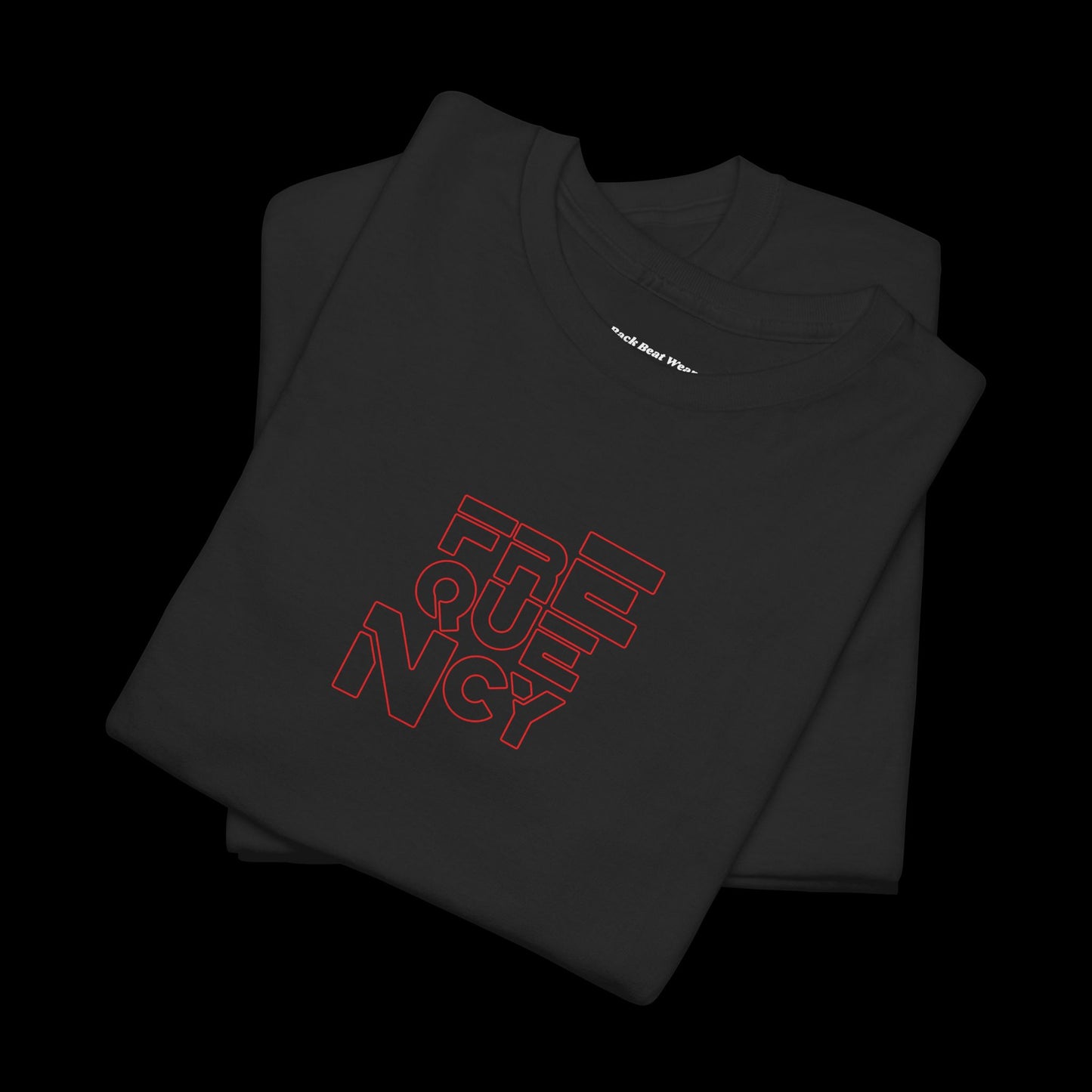 Frequency Back Print t-shirt — Neon Techno Rave Graphic