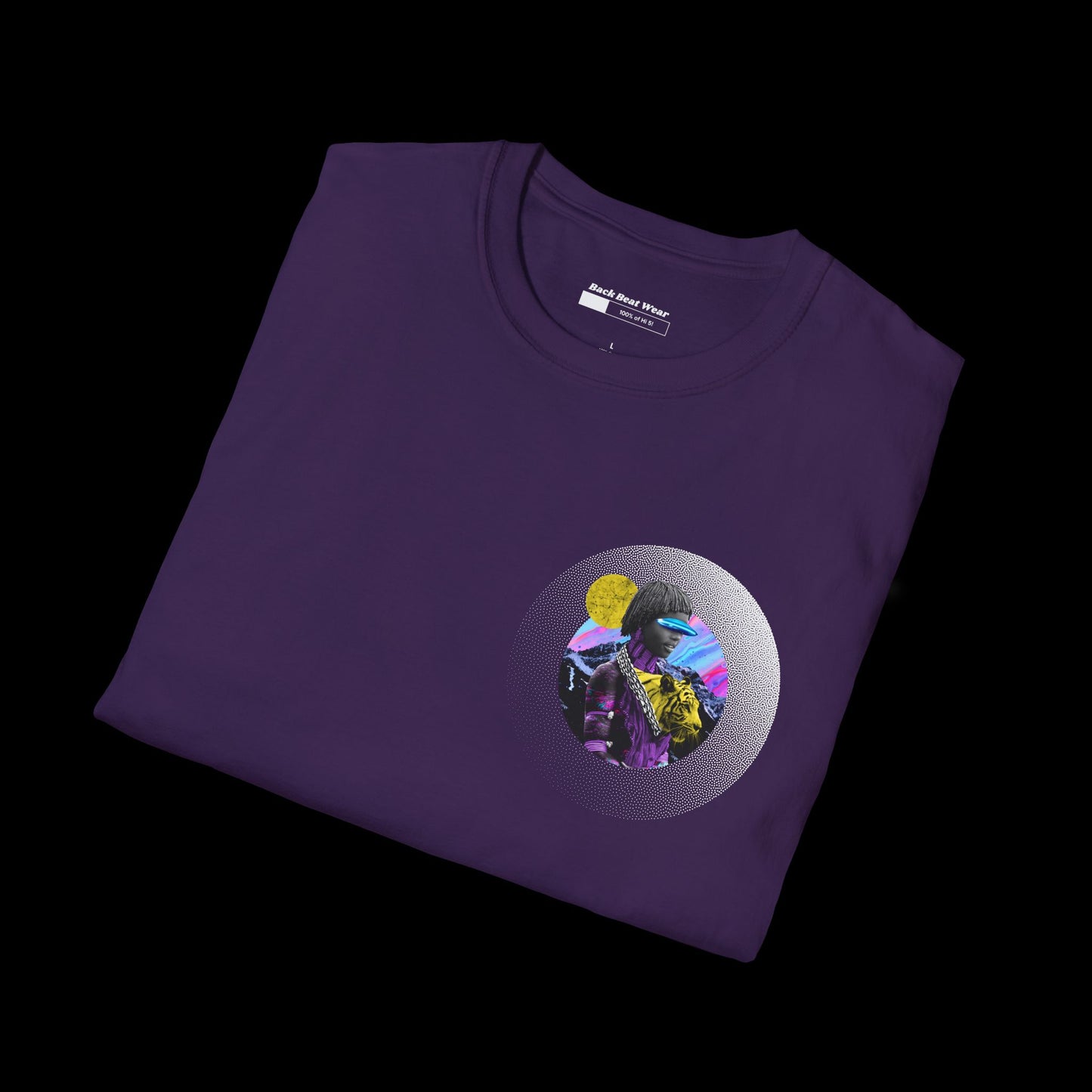 Neo Tribal Warrior: Futuristic Jungle T-Shirt