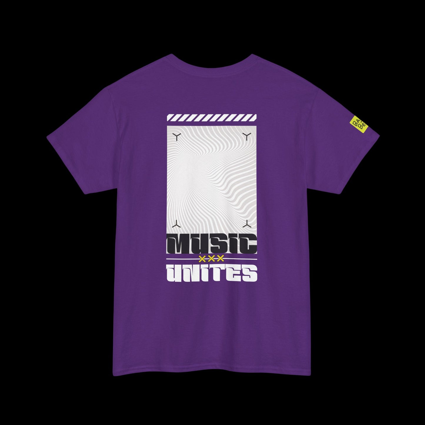 Music Unites Back Print t-shirt — Minimal Rave Graphic Tee